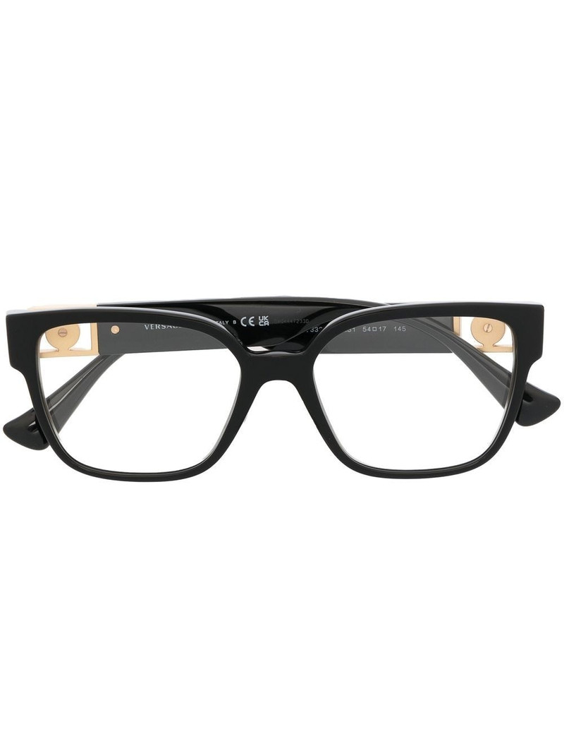 Medusa-charm square-frame glasses 1