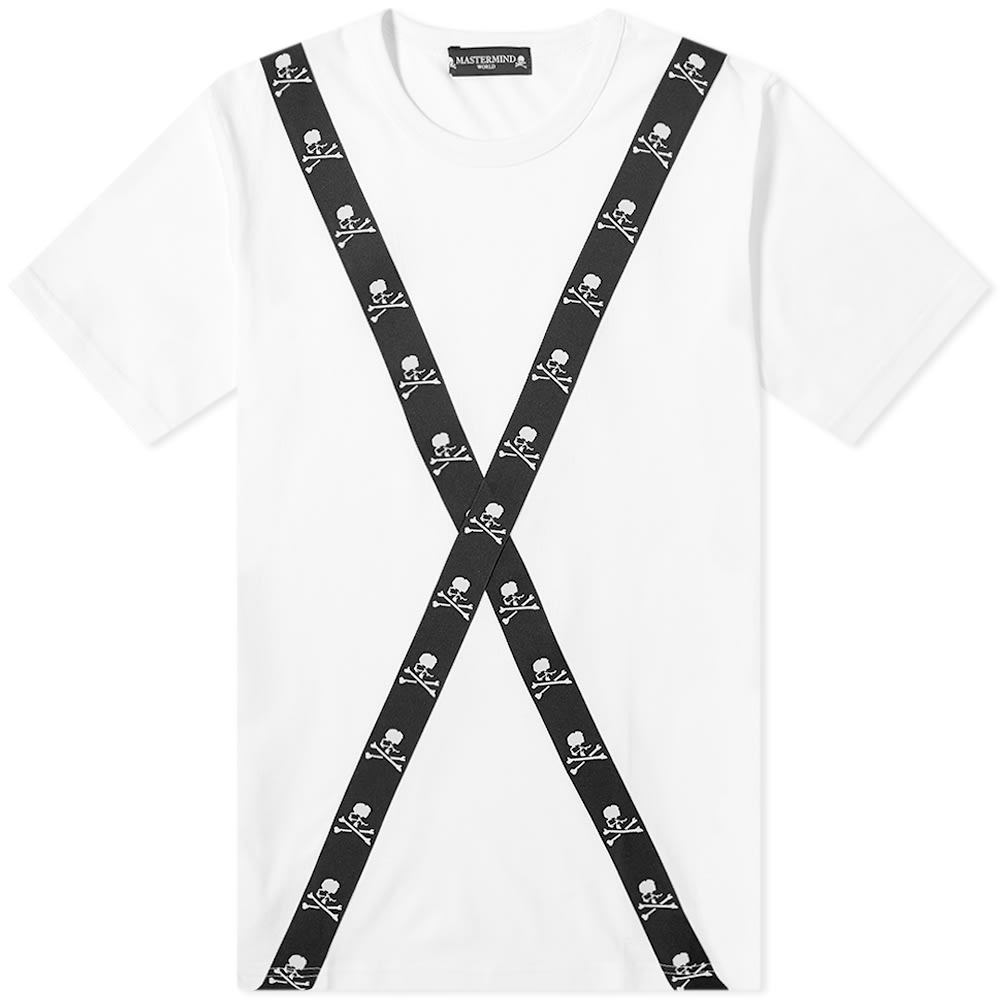 MASTERMIND WORLD Tape Back Detail Tee - 1