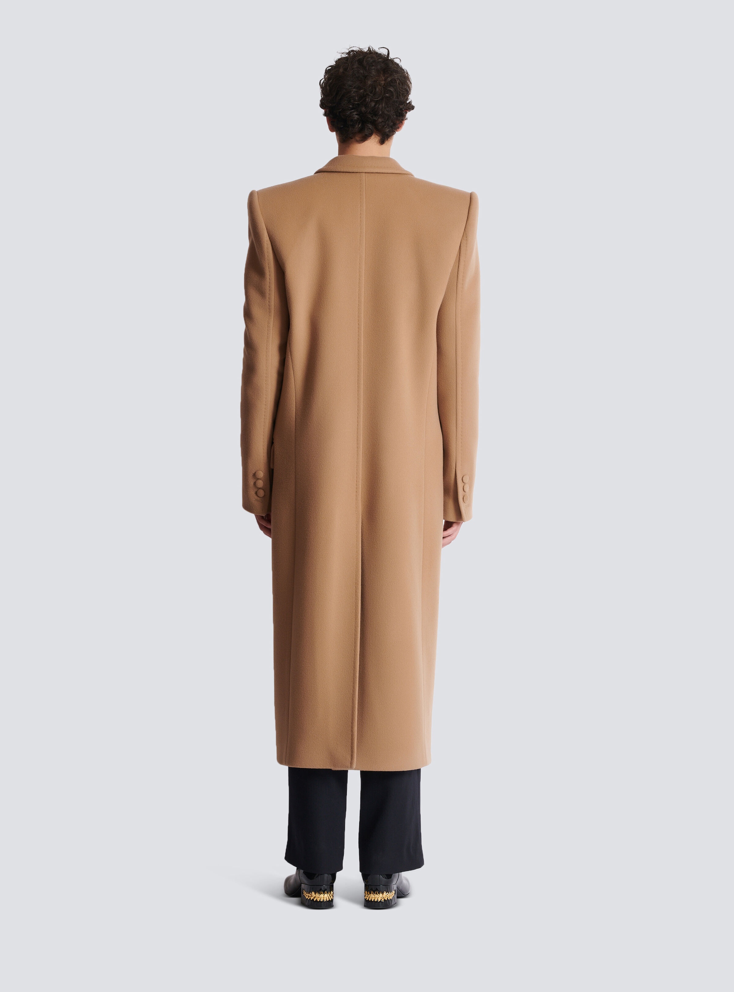 Long wool and cashmere coat - 4