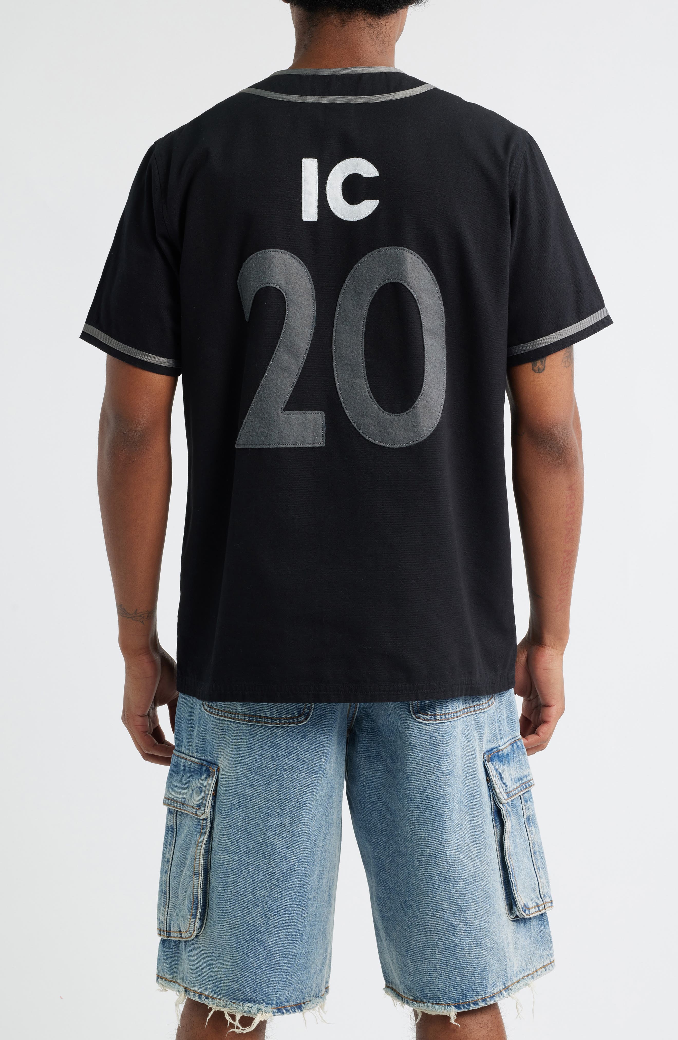 ICECREAM Betts Graphic Baseball Jersey in Black at Nordstrom - 2