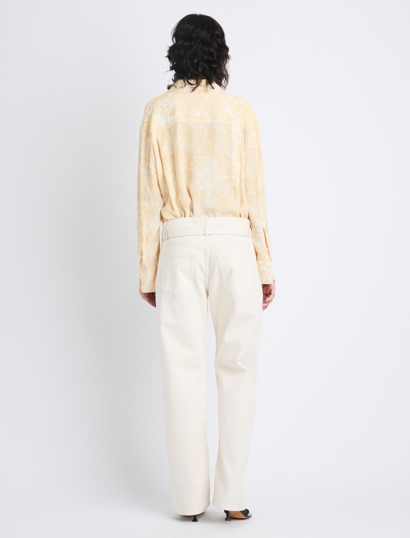 Norman Top in Printed Viscose Crepe 5