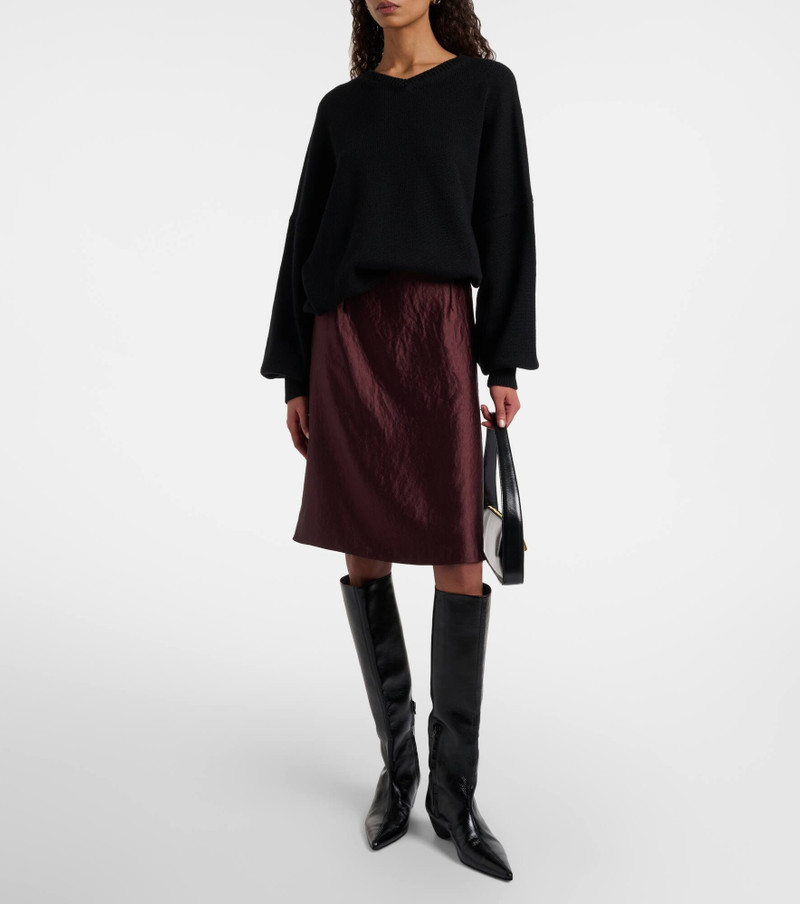 Vince Satin midi skirt outlook