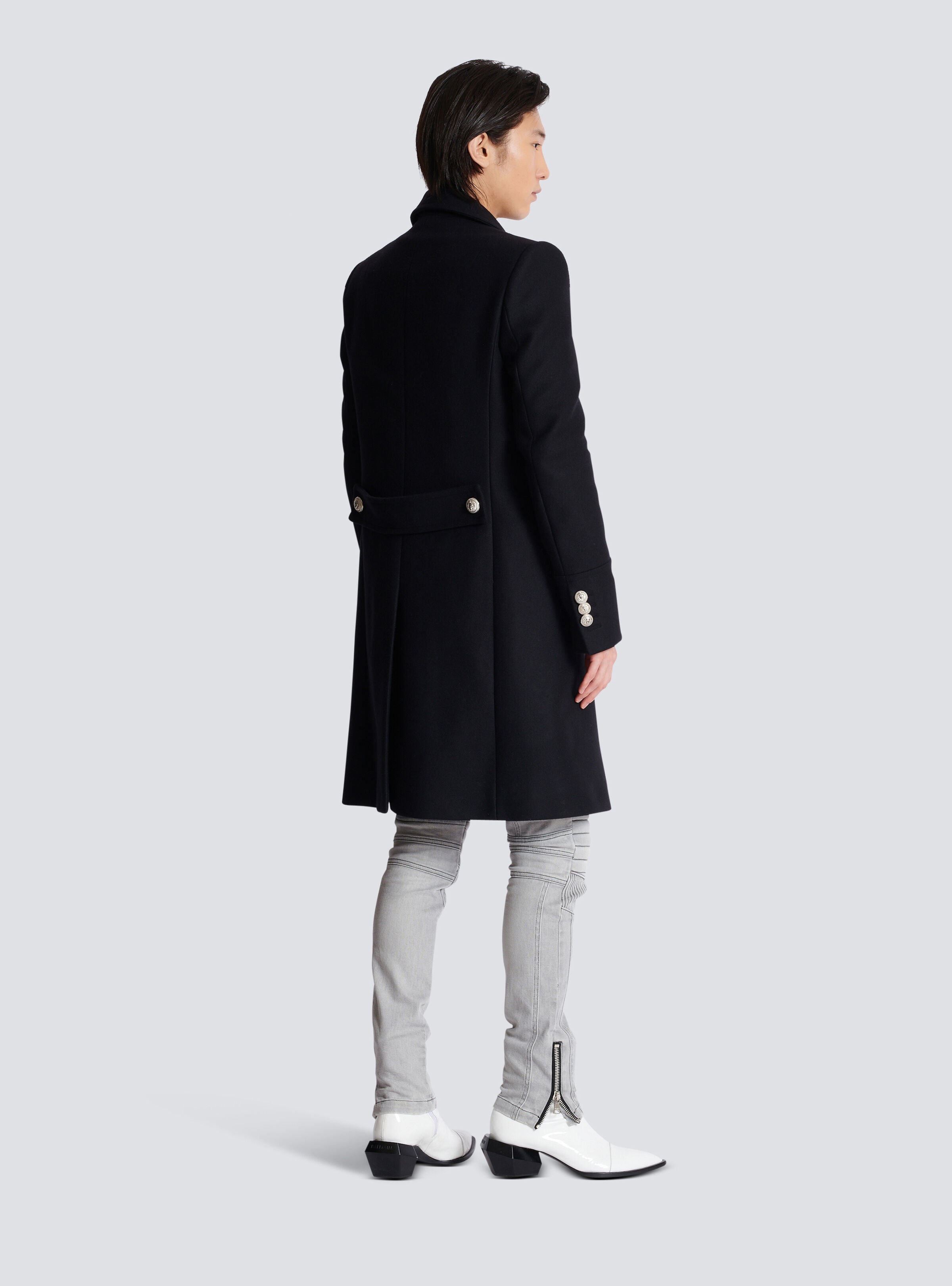 Virgin wool officer's coat - 4