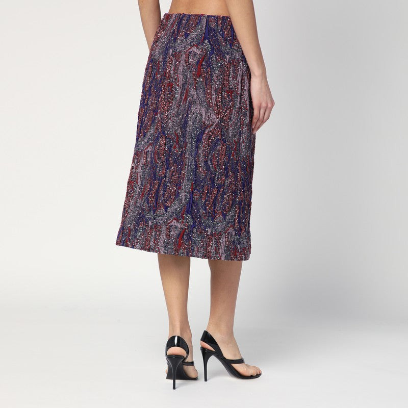 Dries Van Noten Skirt In Jacquard Cotton-Blend Viscose Women - 2