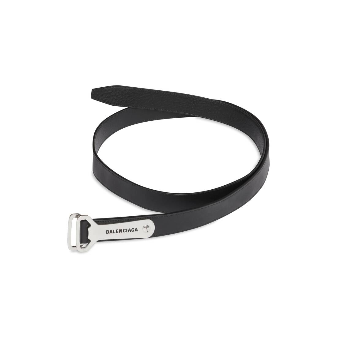 Men's Bottle Opener D Ring Belt  in Black - 2
