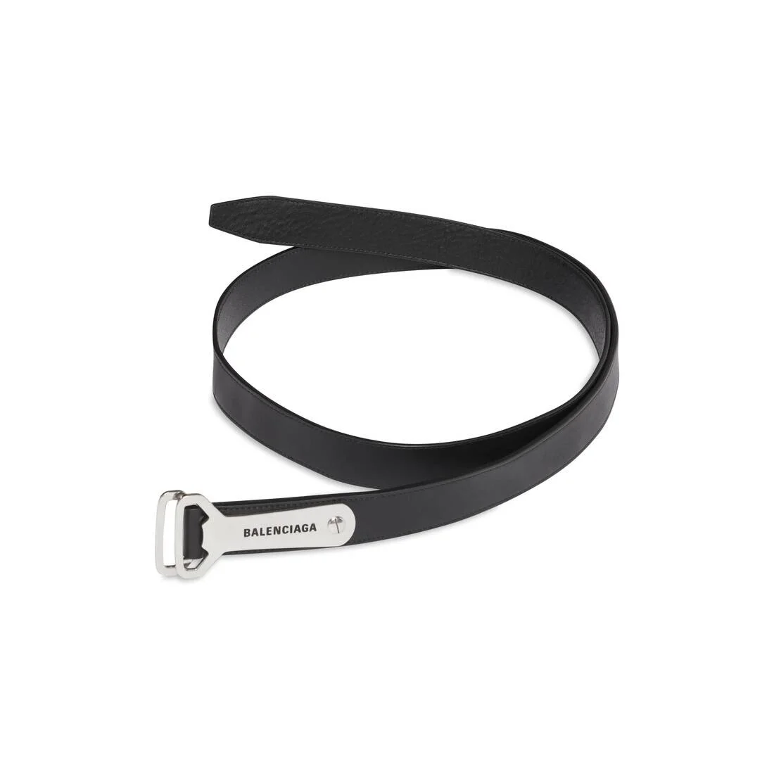 新品 BALENCIAGA D RING ベルト BALENCIAGA Men's Bottle Opener D Ring Belt in Black | REVERSIBLE