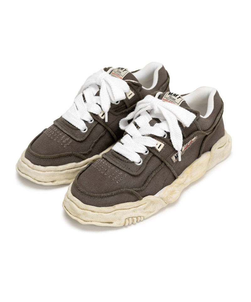 "PARKER" OG Sole Vintage Effect Embroidered Canvas Low-top Sneaker 21