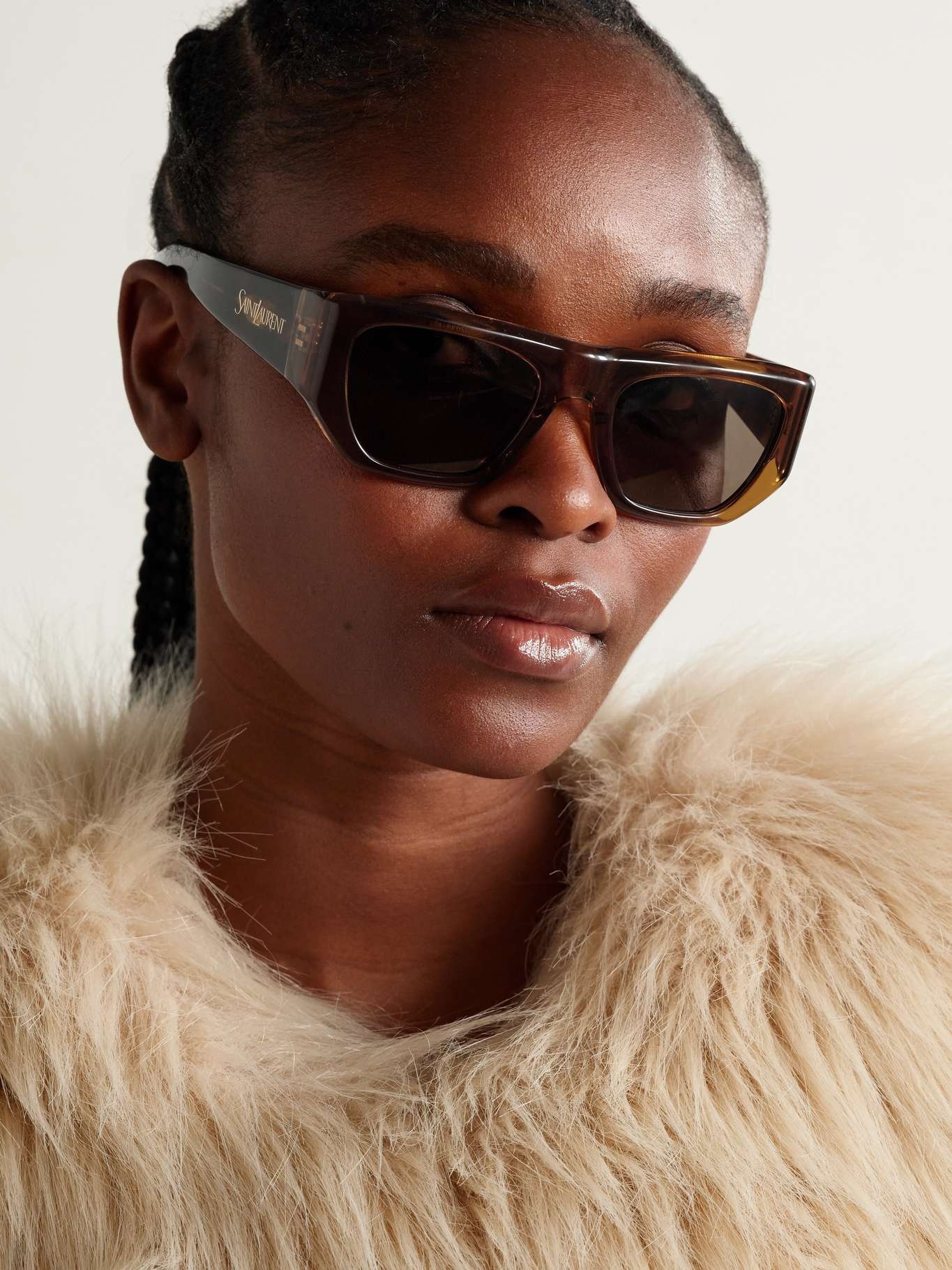 D-frame tortoiseshell acetate sunglasses Brown - 2