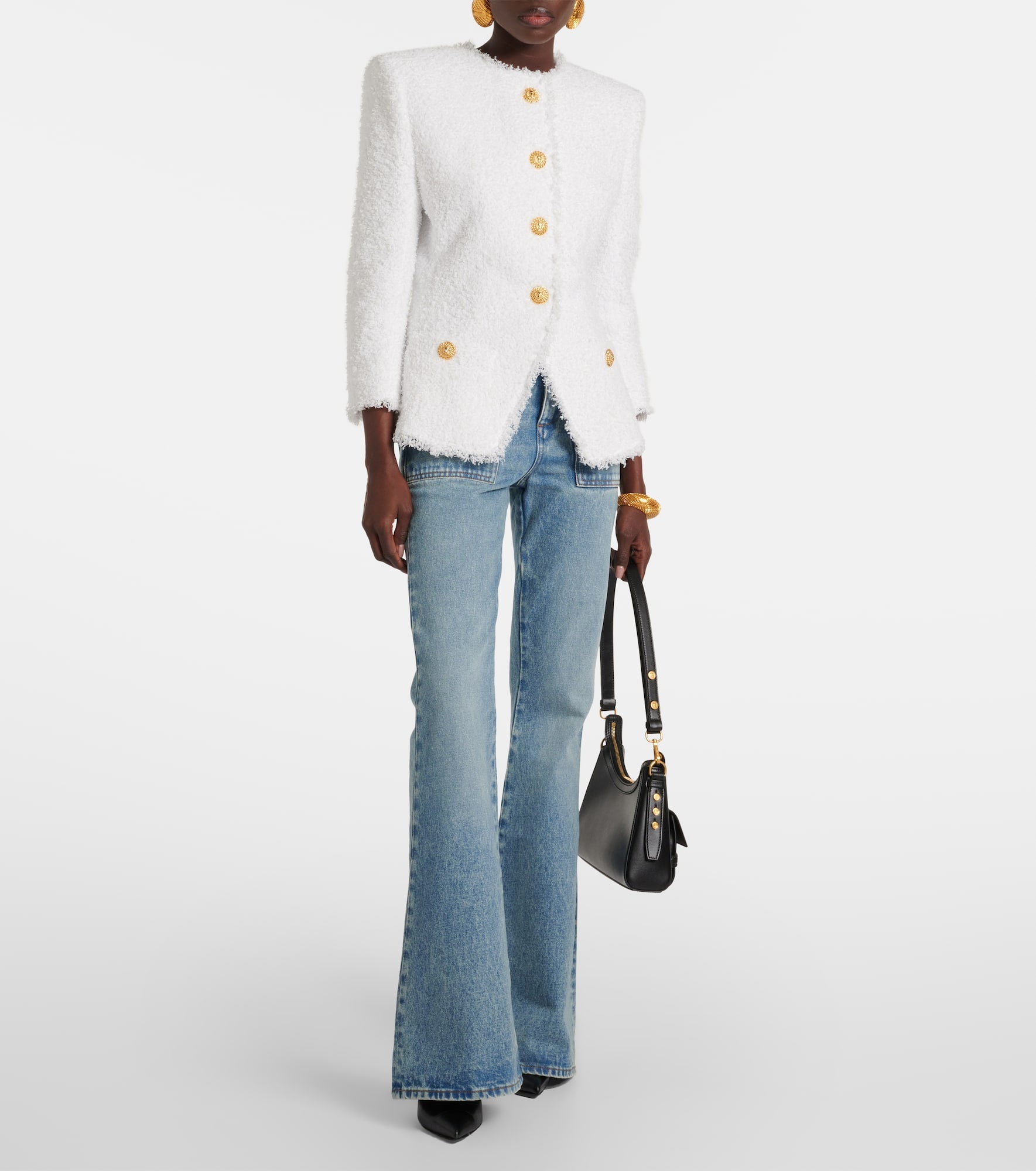 High-waisted flared jeans - 2
