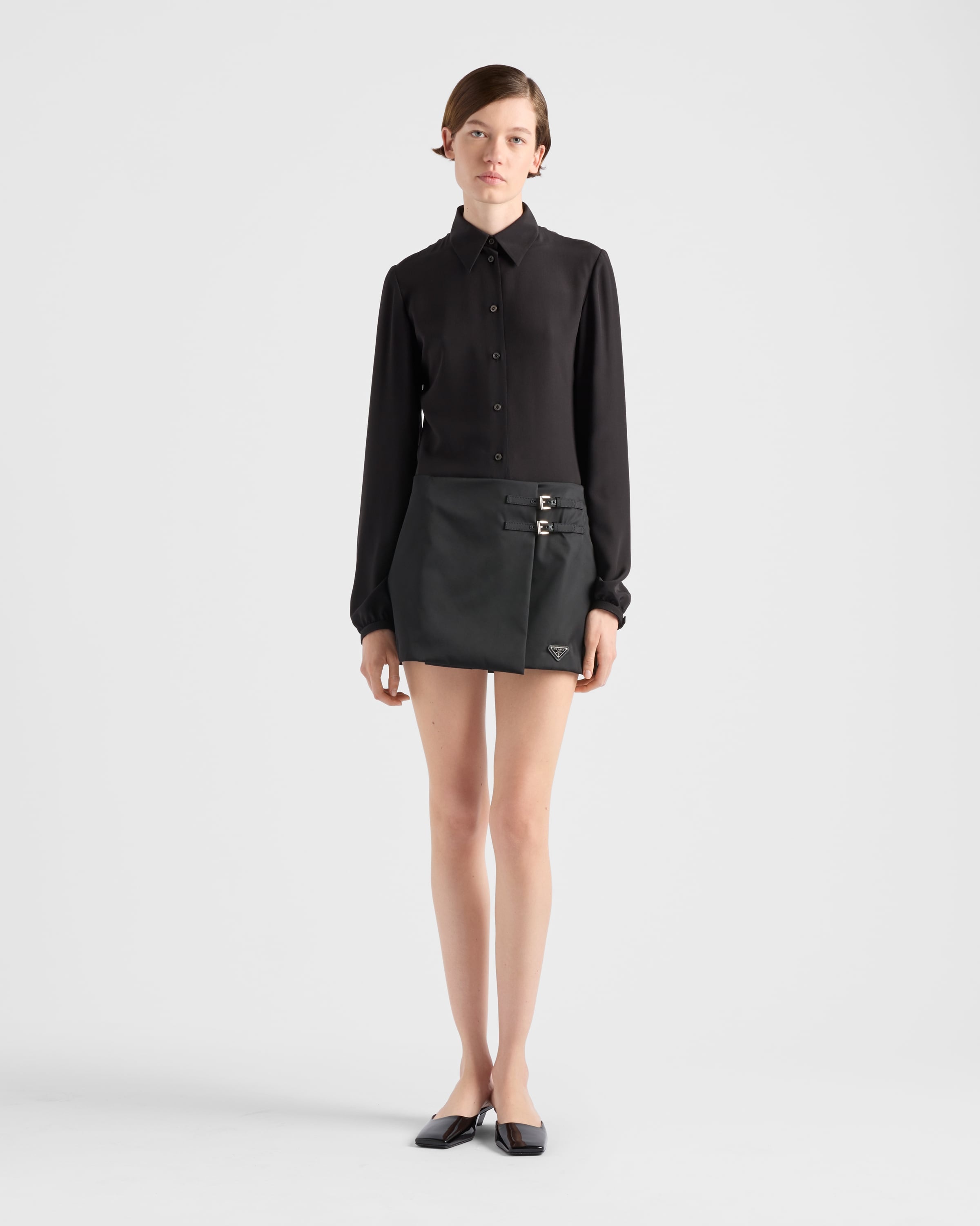 Re-Nylon wraparound skirt - 2