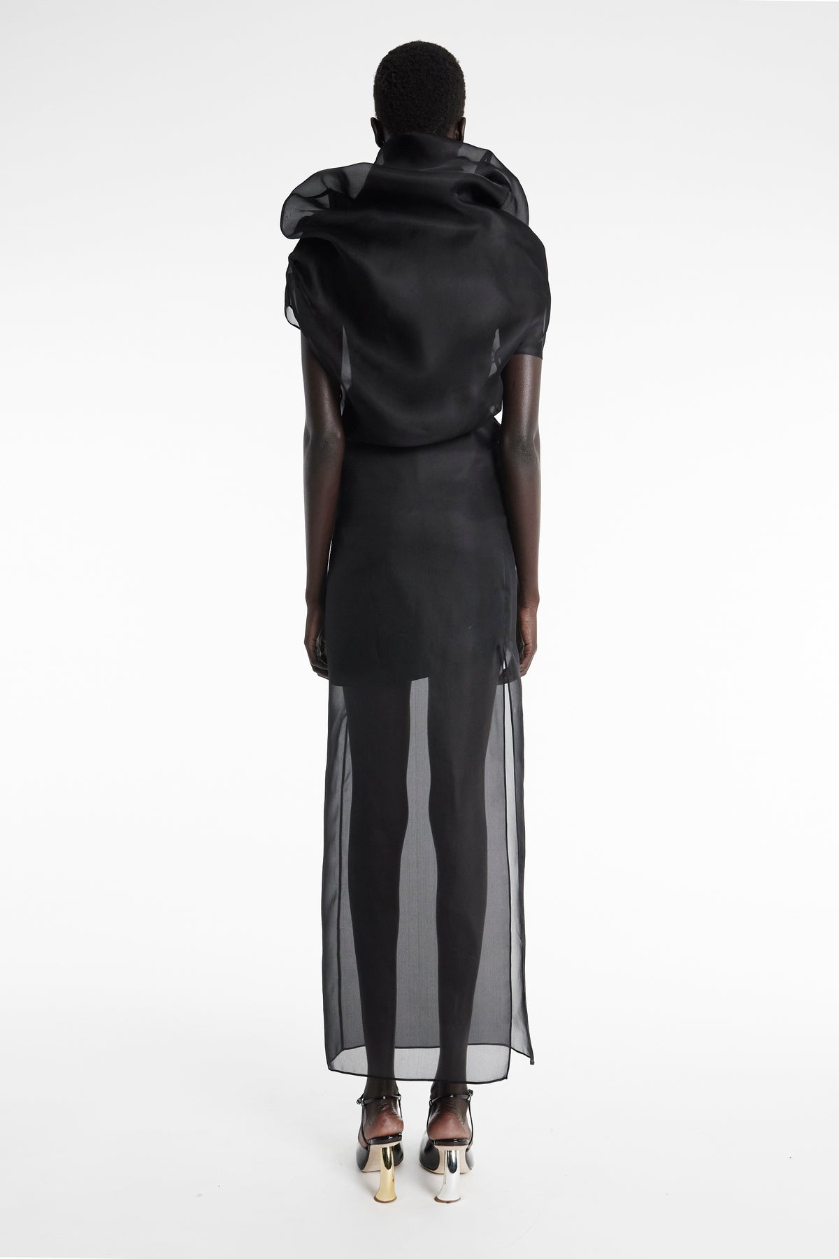ORGANZA DRESS BLACK - 4