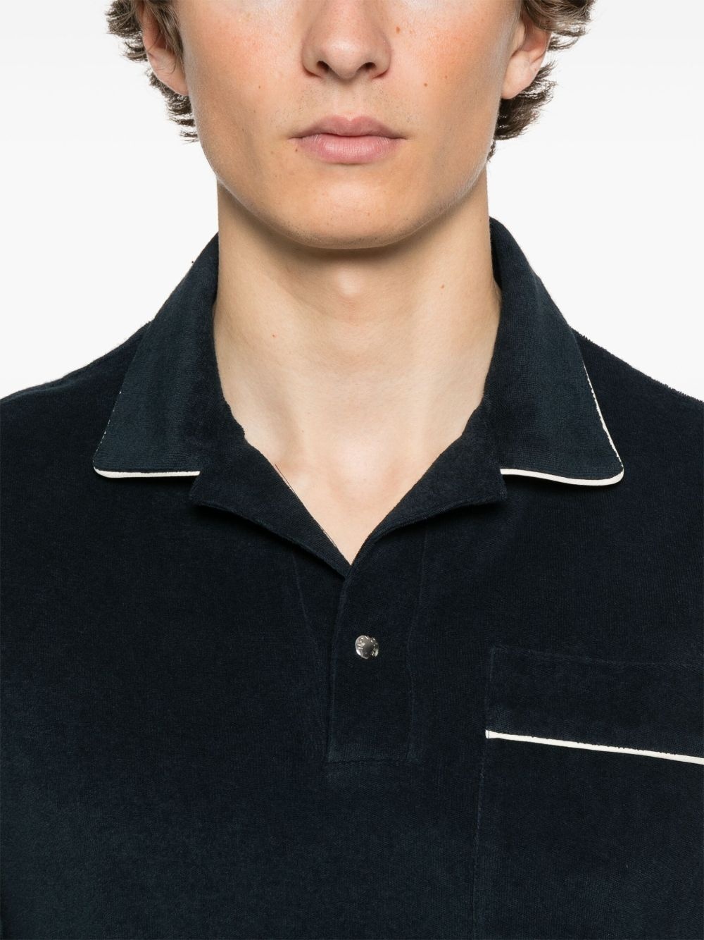 textured polo shirt - 4