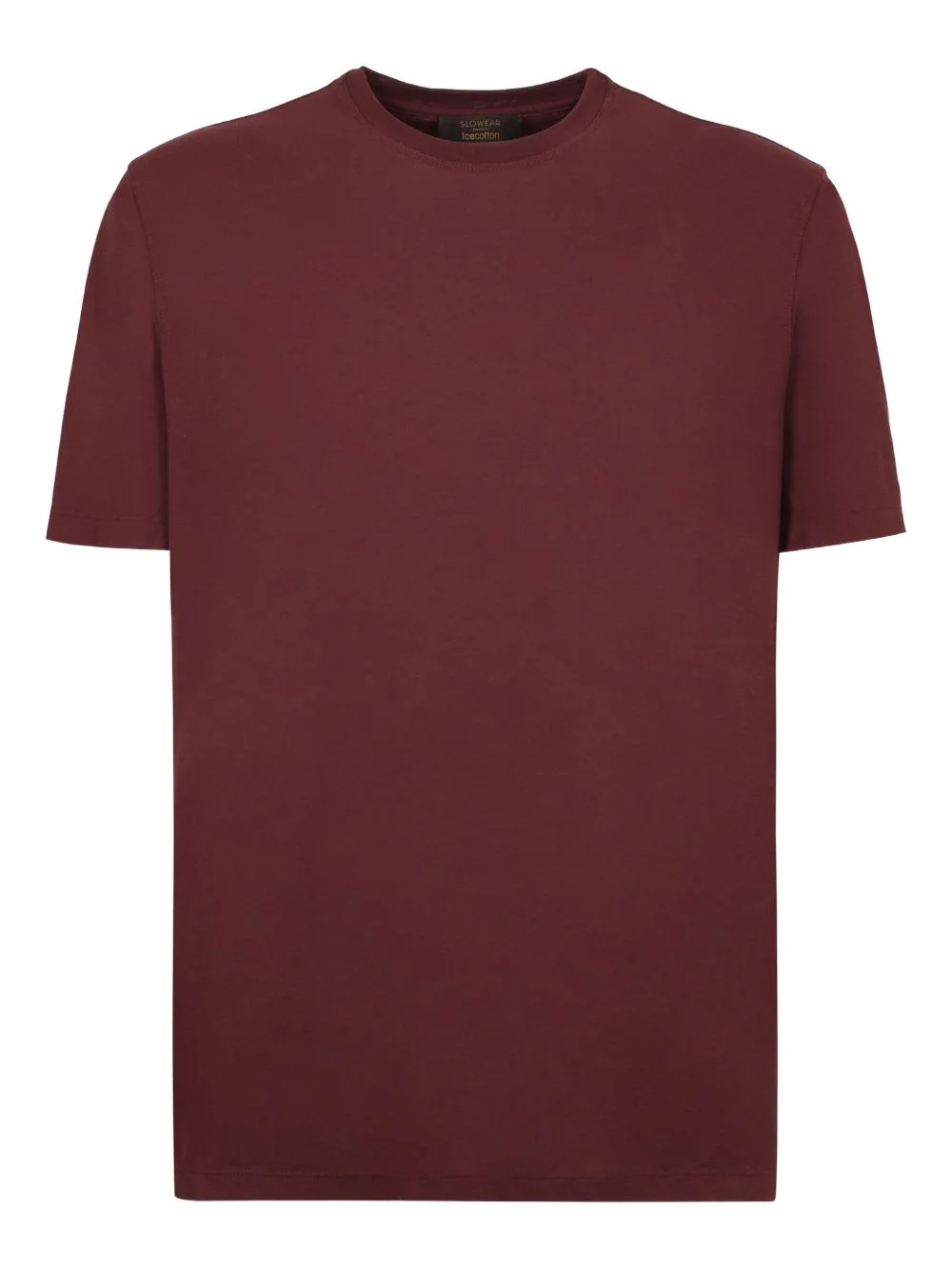 ribbed-neckline T-shirt - 1