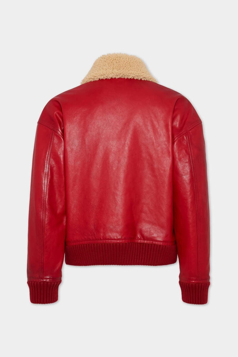 LEATHER AVIATOR BOMBER - 2