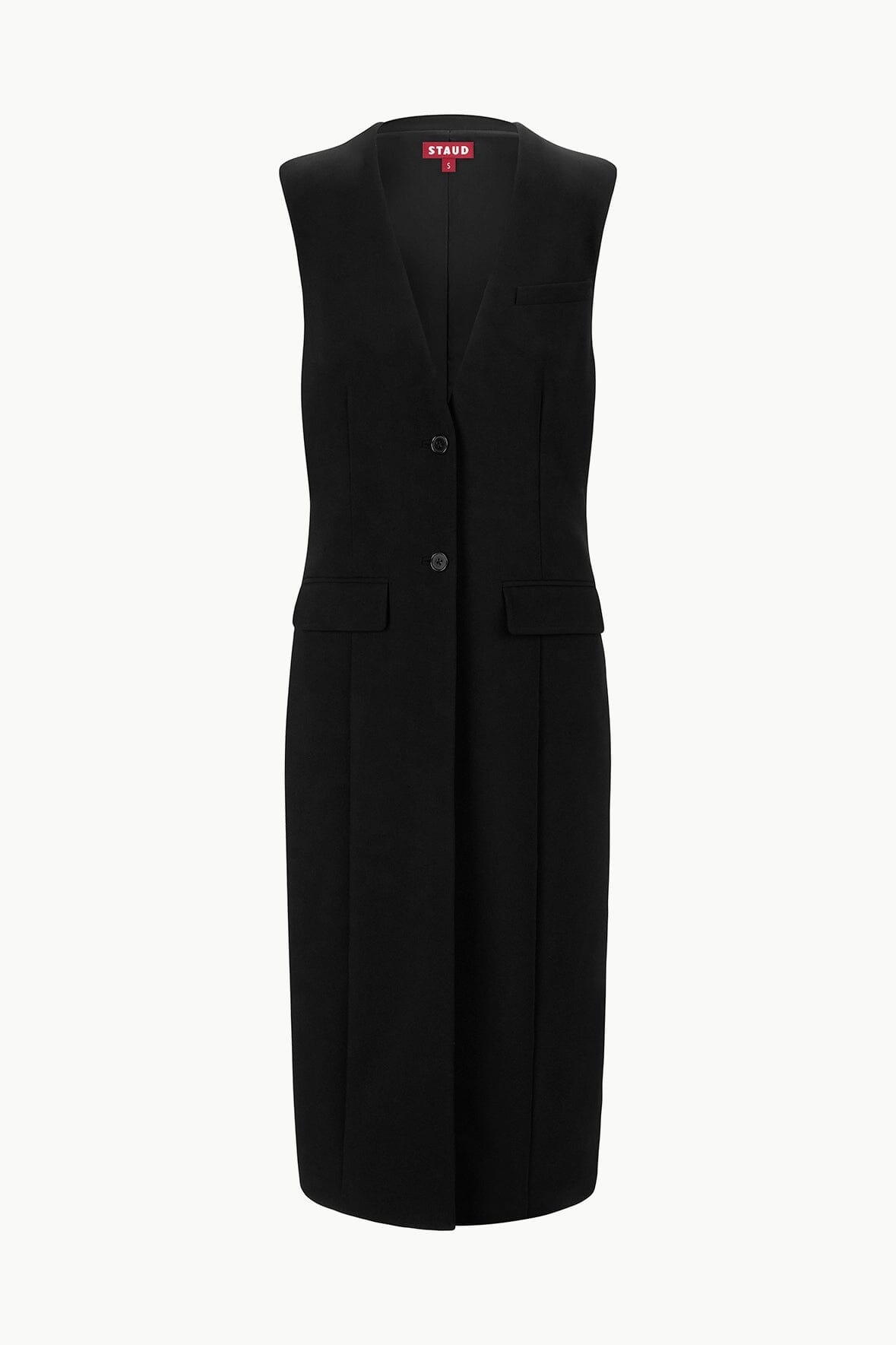 STAUD VARICK VEST BLACK - 1