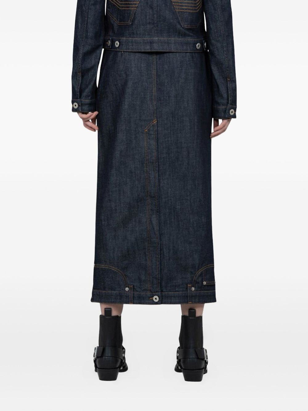 upside-down denim skirt - 3