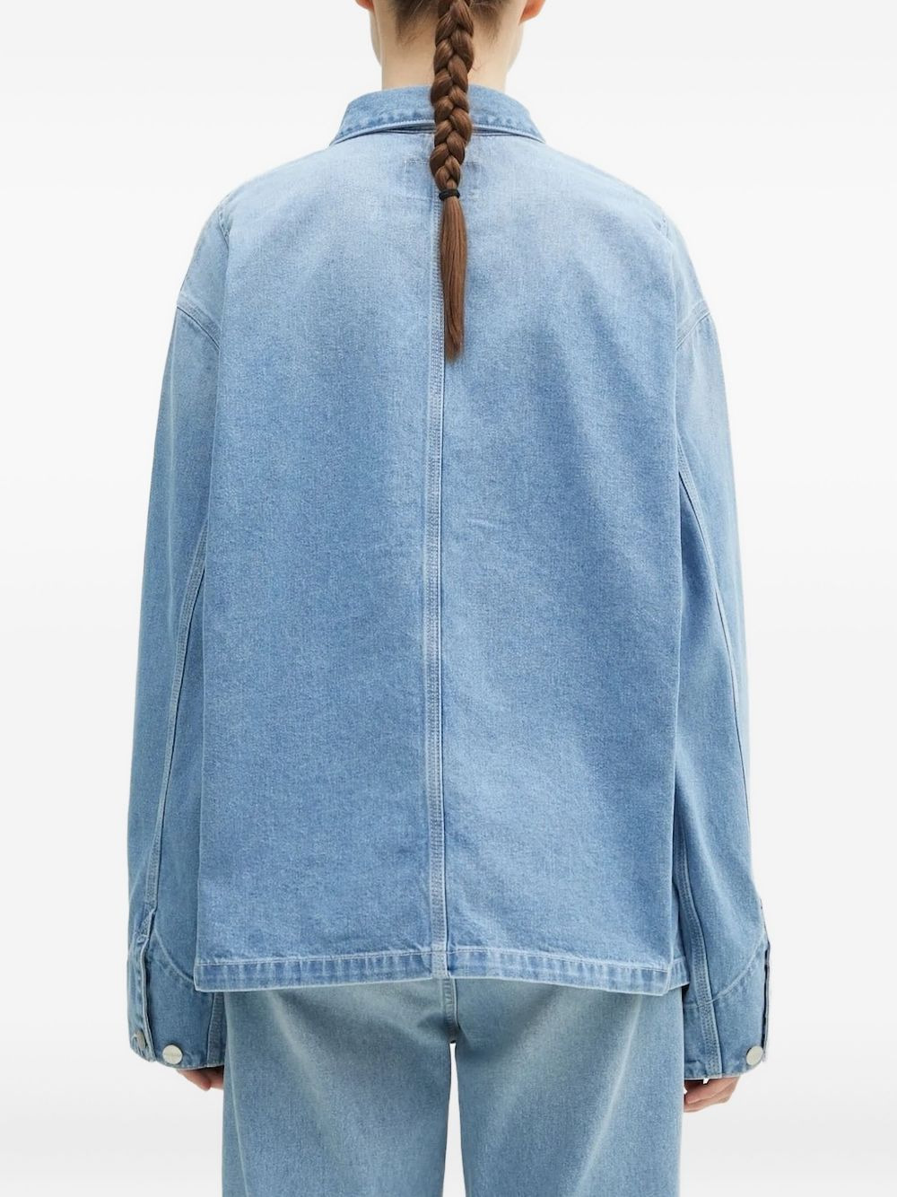 pocket-detail denim jacket - 3