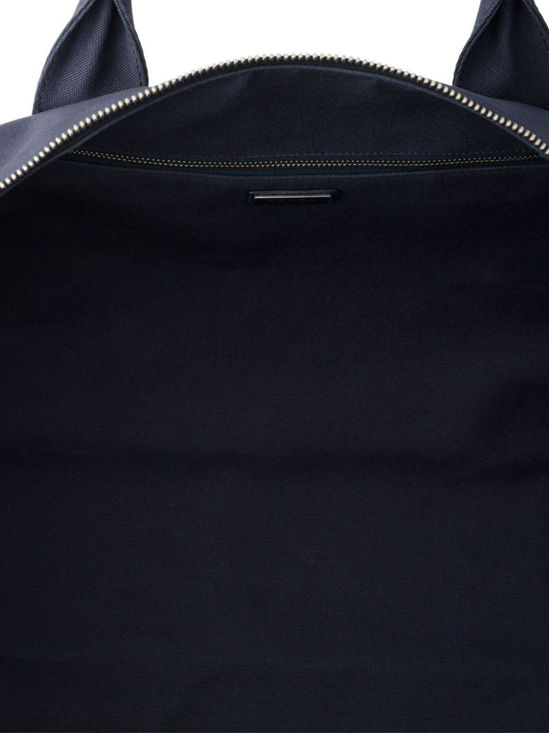 logo-embossed duffle bag 6