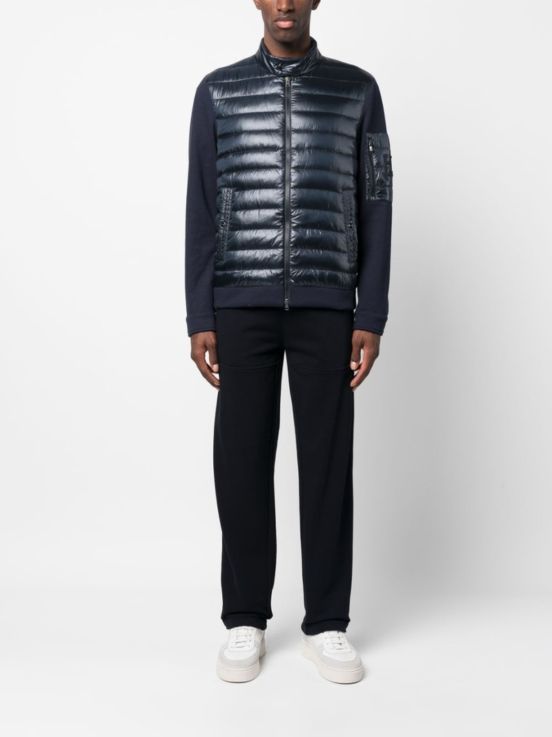 Herno padded-panel zipped jacket outlook