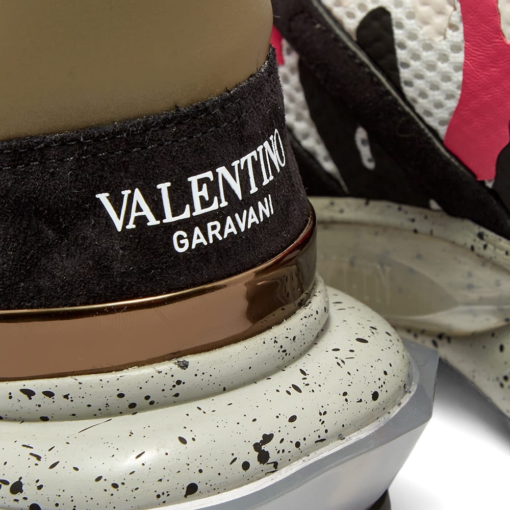 Valentino Camo Overlayed Bounce Sneaker - 4