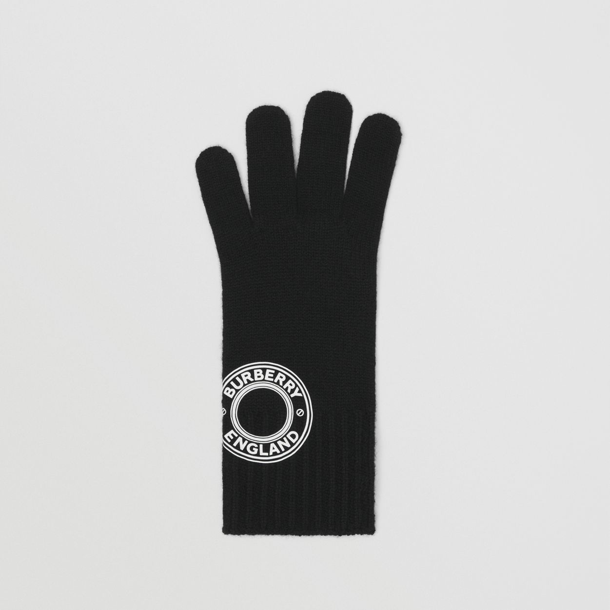 Logo Graphic Cashmere Blend Gloves - 3