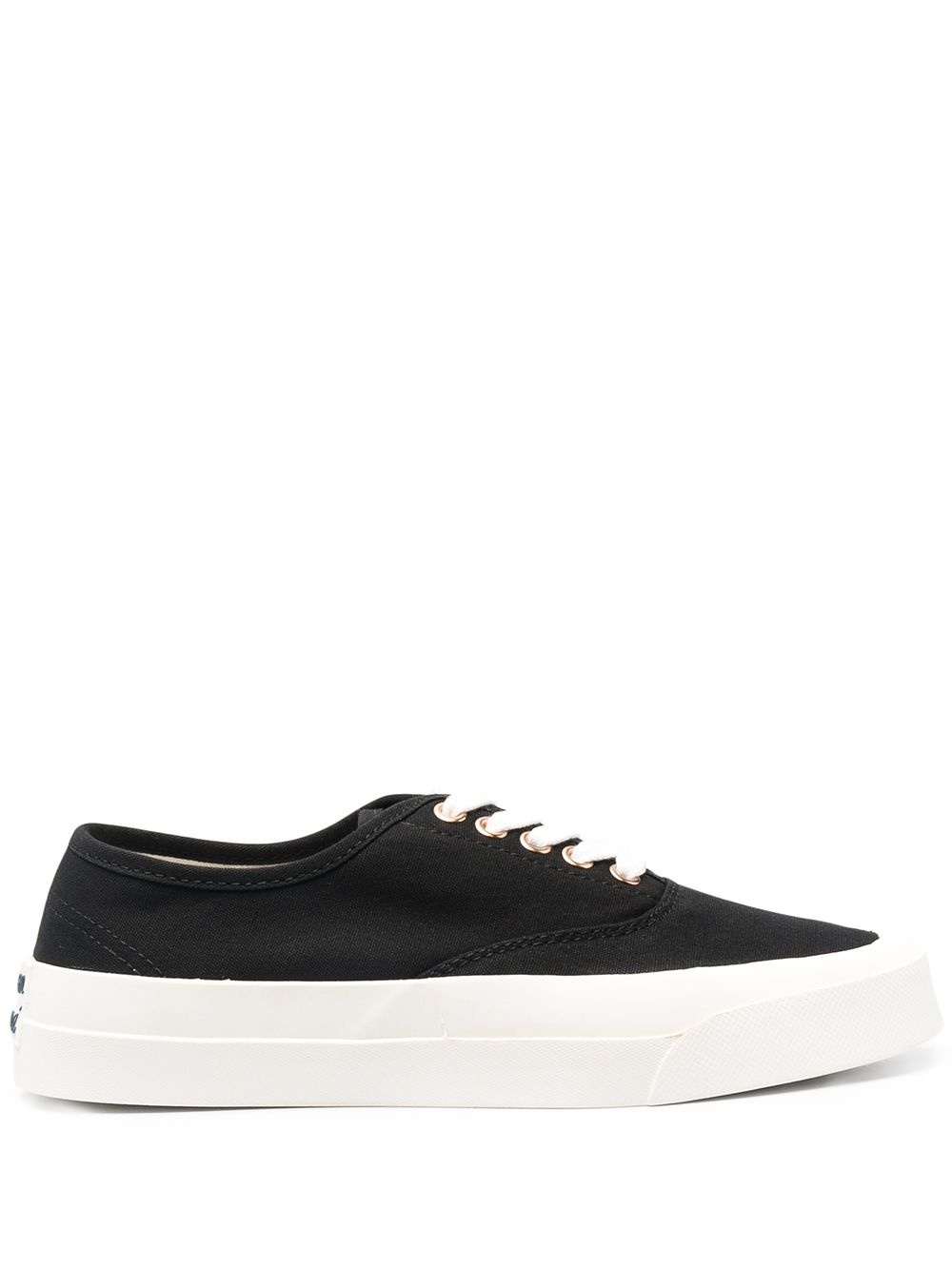 canvas lace-up sneakers - 1