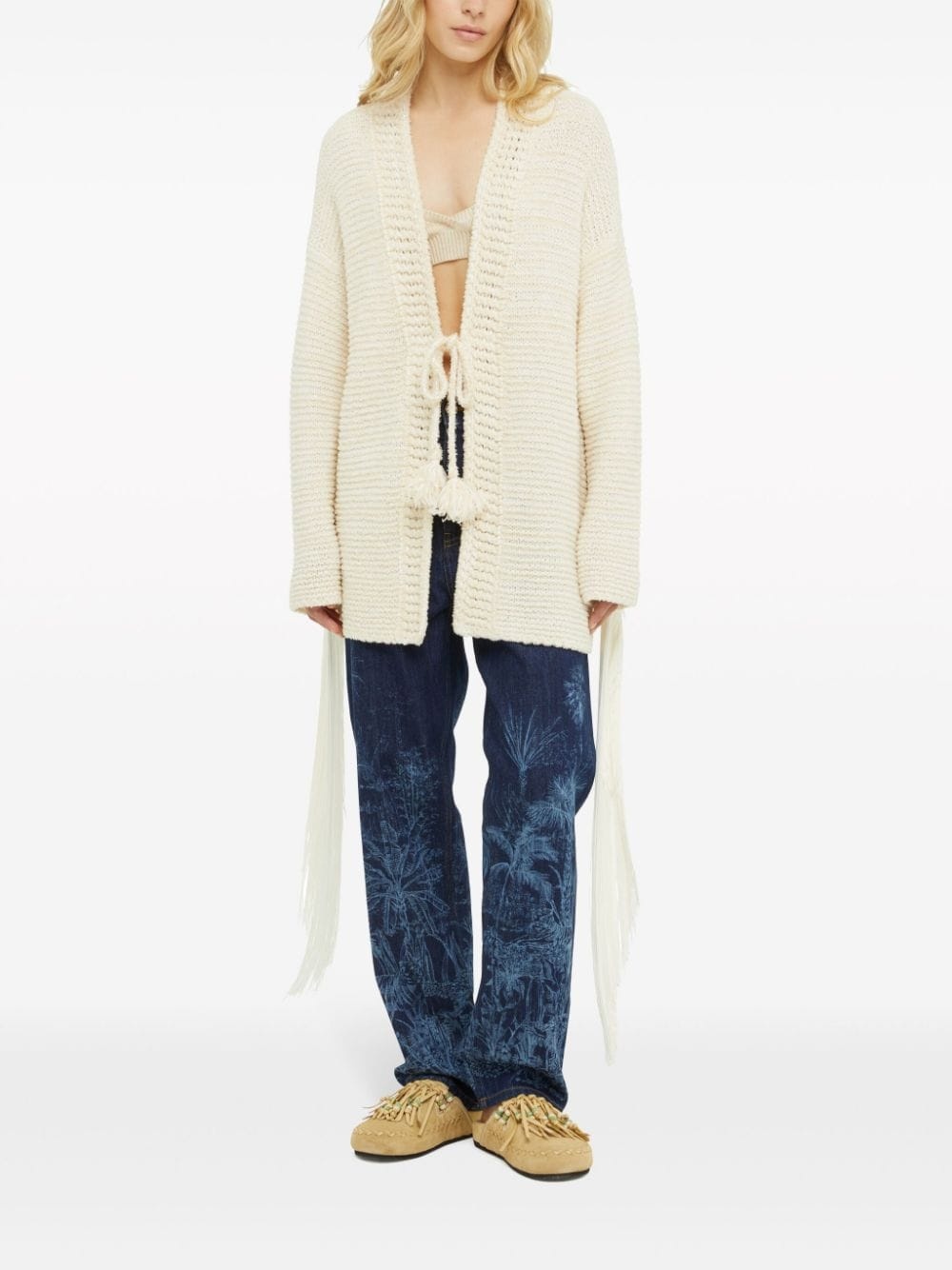 Bright Hues fringed cardigan - 2