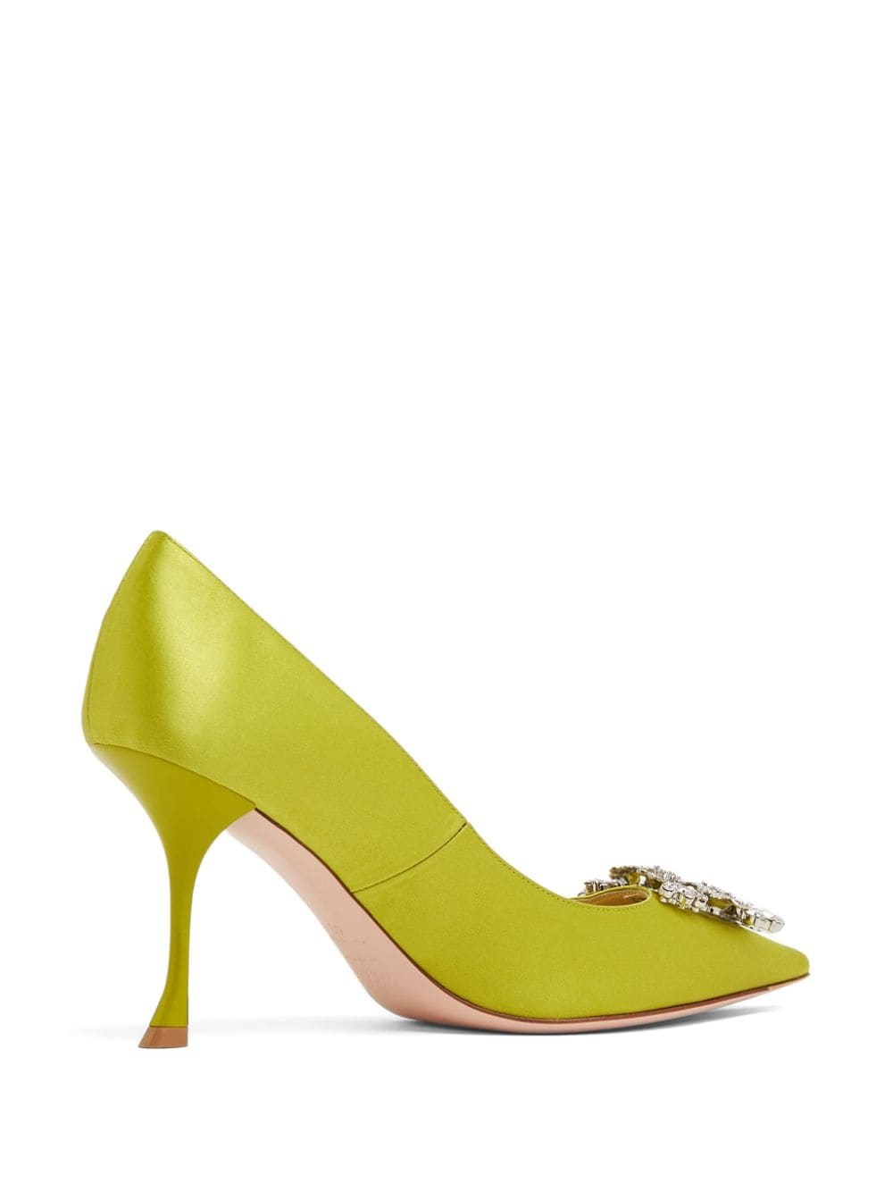 Bouquet Strass 85mm buckle pumps - 3
