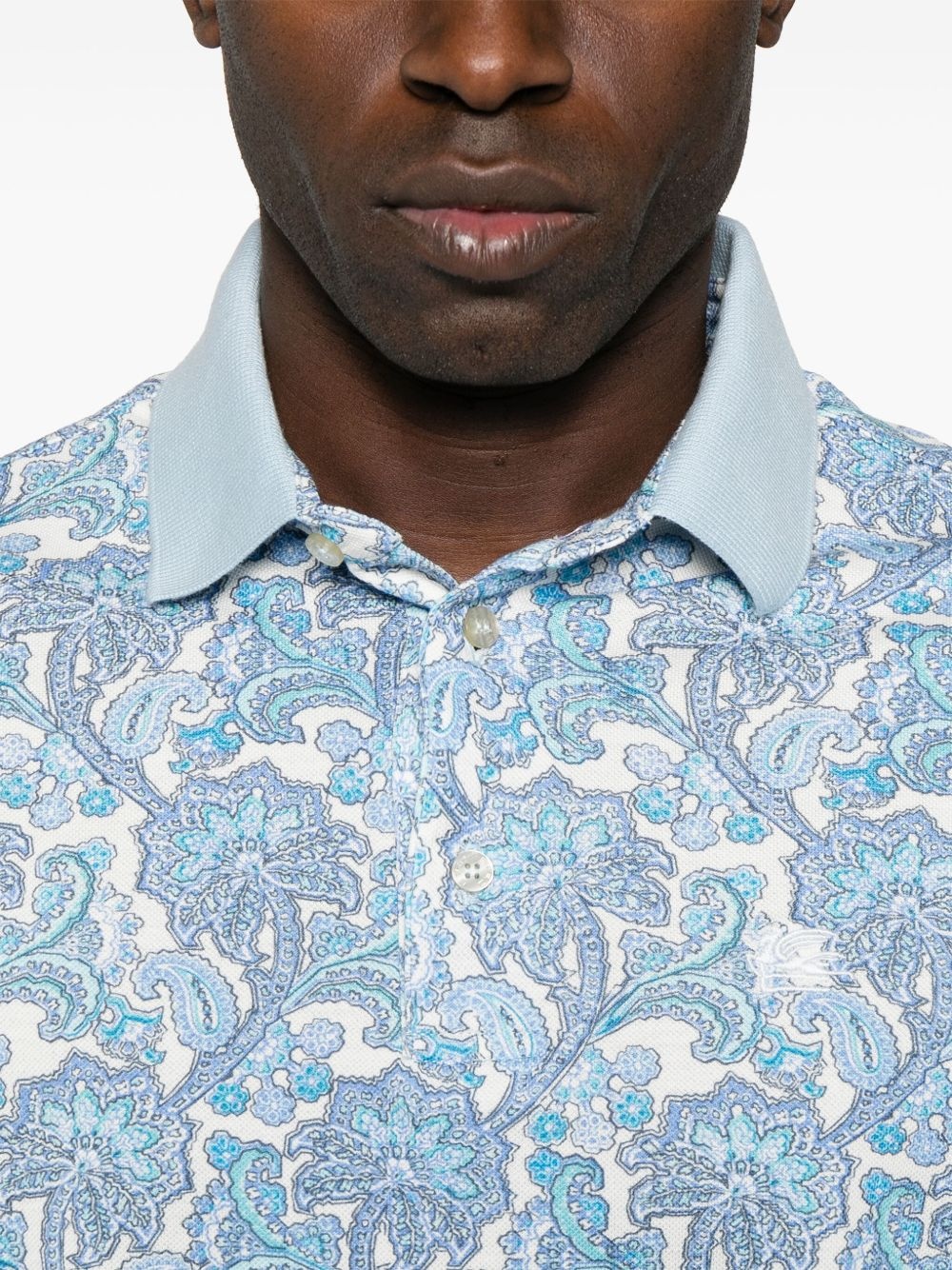 paisley polo shirt - 4