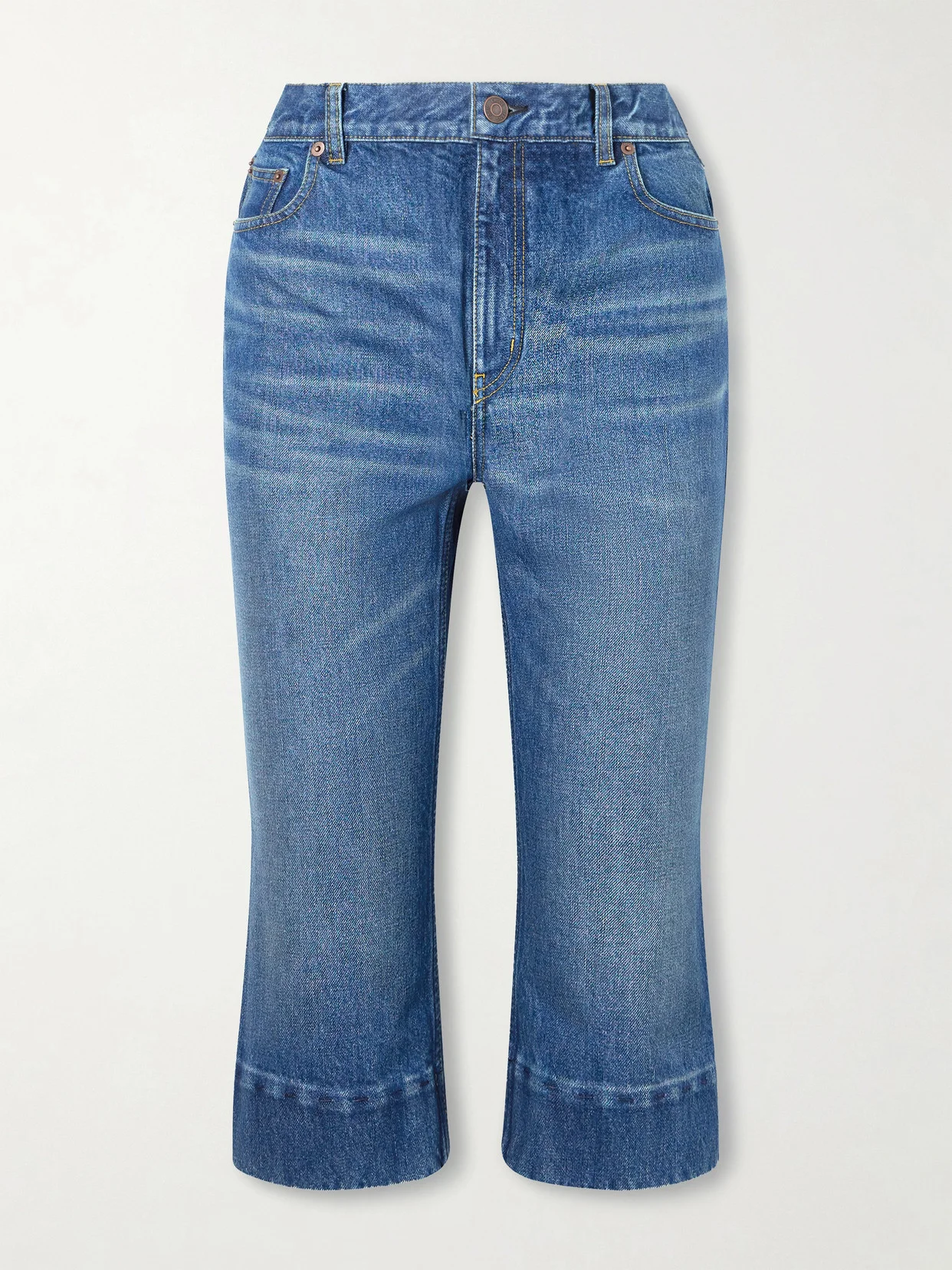 Capri Mid-rise Slim-leg Organic Jeans - 1