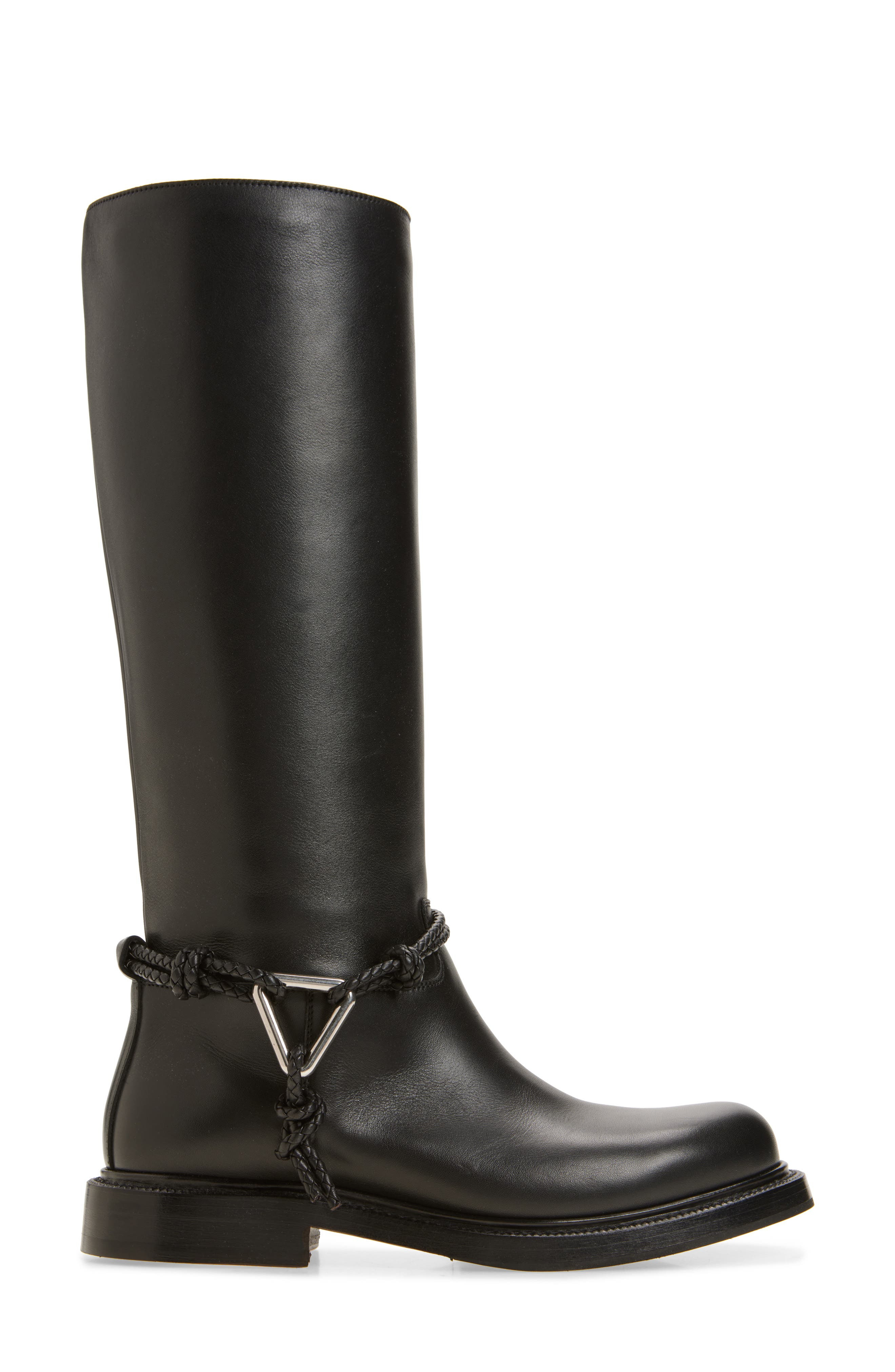 Bottega Veneta James Harness Riding Boot in 1000 Black at Nordstrom - 3
