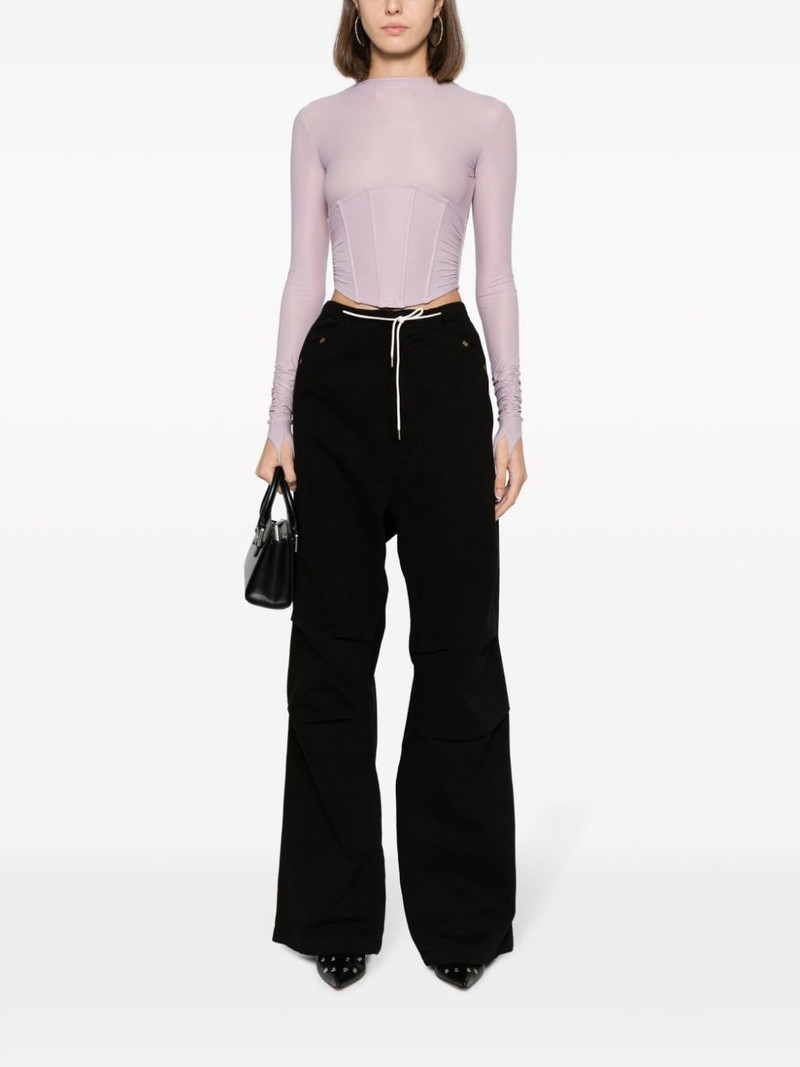 DARKPARK drawstring-waistband cotton trousers outlook