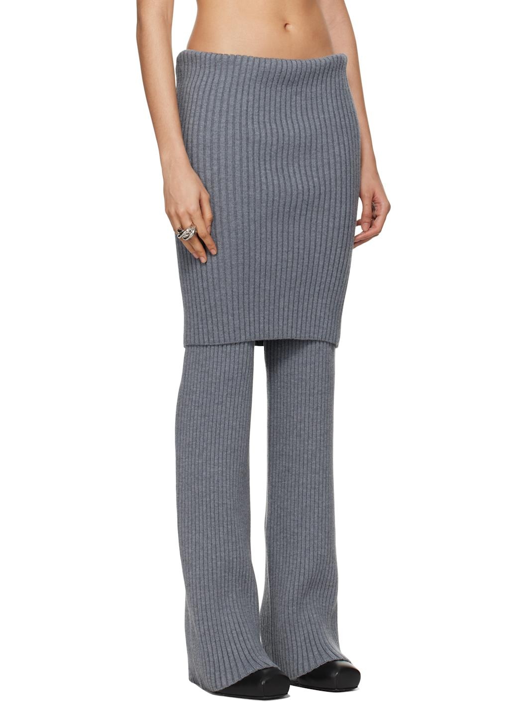 Gray Warm-Up Rib Lounge Pants - 2