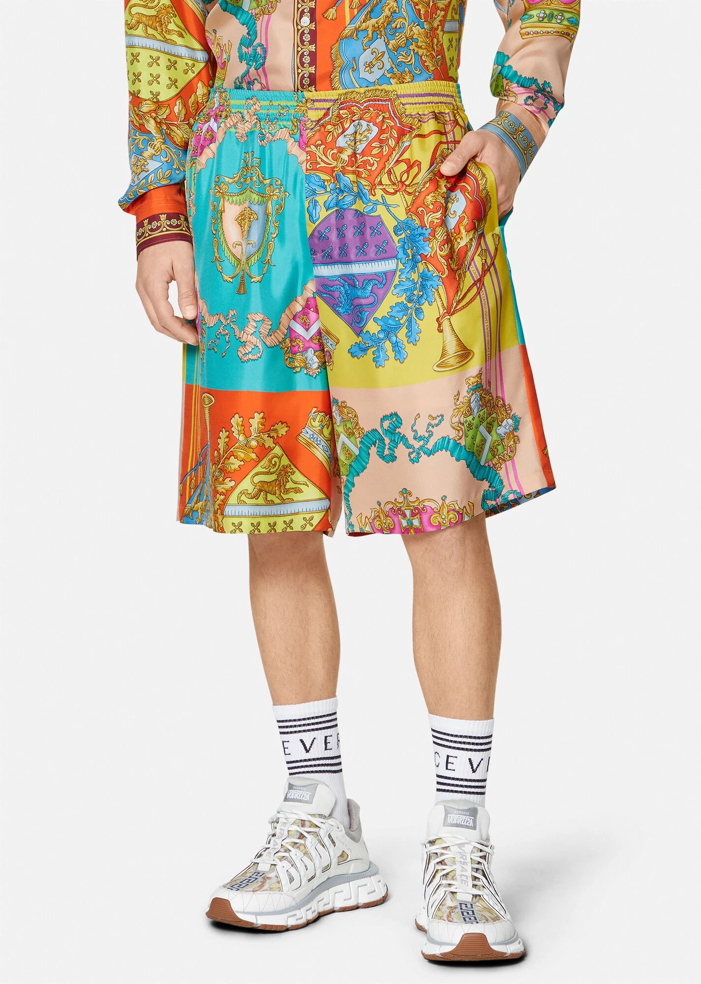 Royal Rebellion Silk Shorts - 3