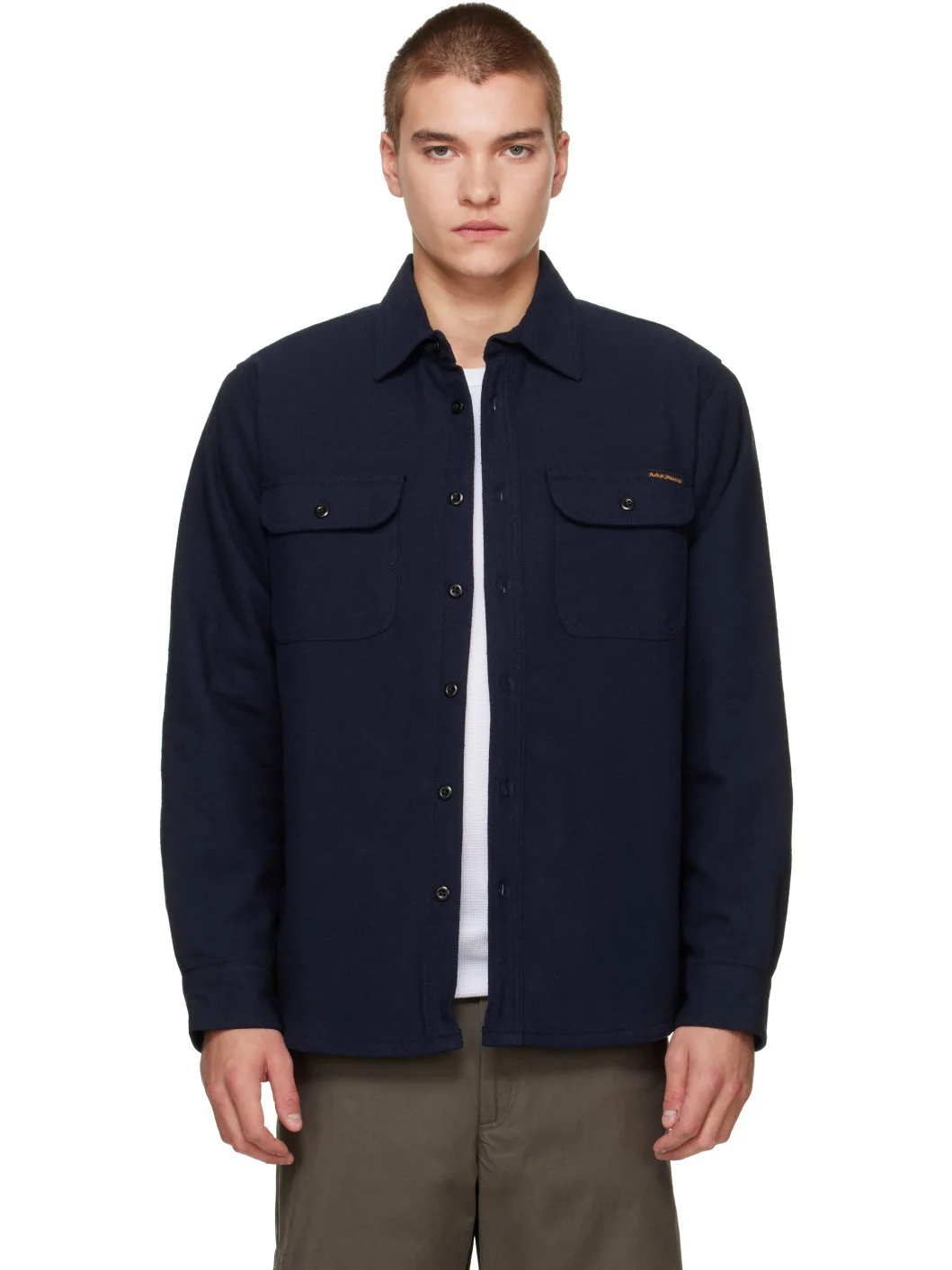 Navy Glenn Padded Shirt - 1