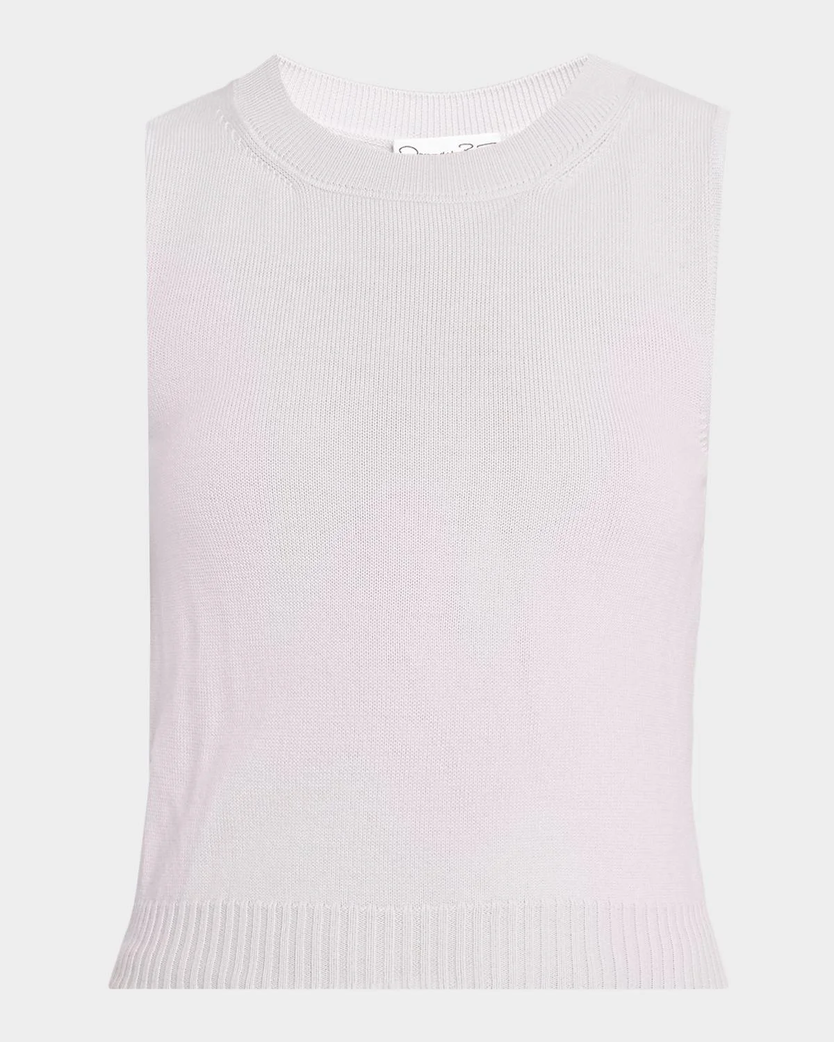 Wool Knit Cropped Twinset Tank Top - 1