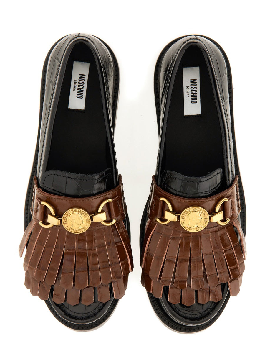 Moschino Women Moccasin With Bangs And Coin - 6