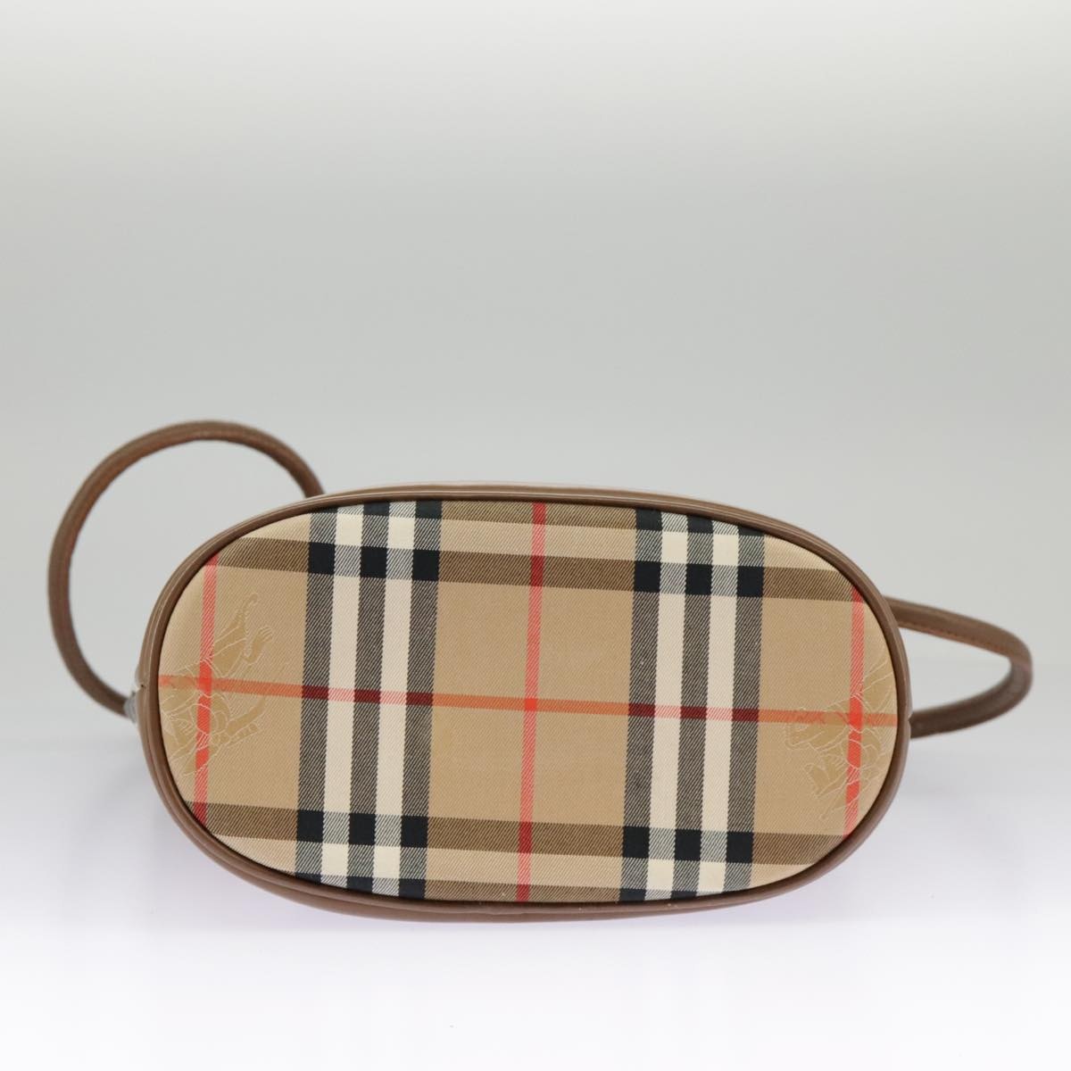 Burberry Nova Check Shoulder Bag Canvas Beige Gold - 5