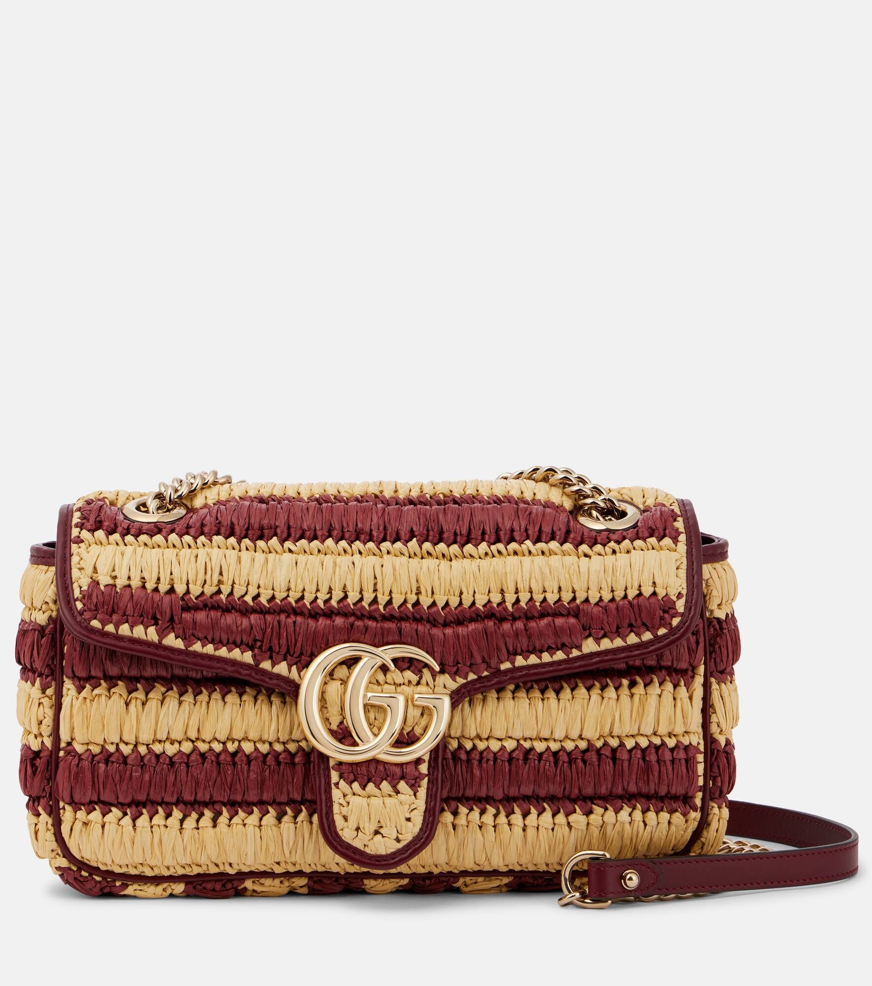GG Marmont Medium woven shoulder bag - 1