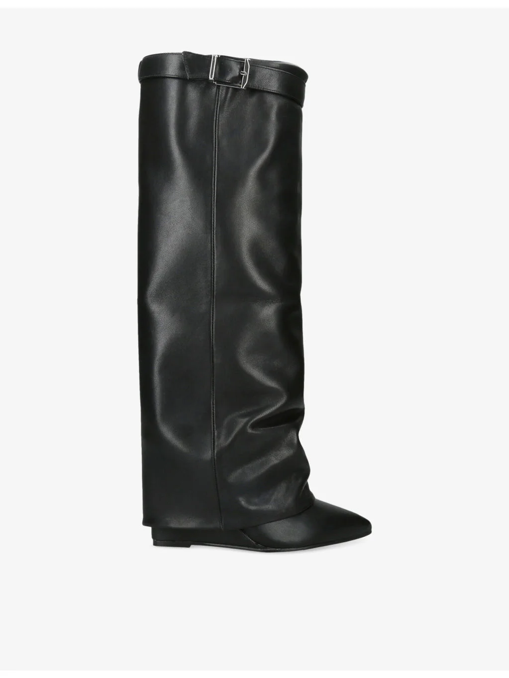 Corenne Heeled Leather Knee-High Boots - 1