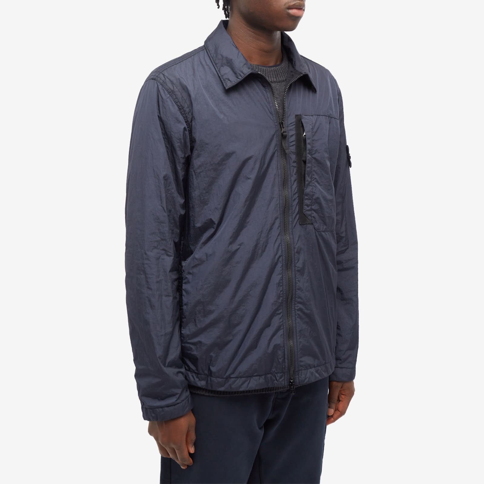 Stone island best sale crinkle reps overshirt