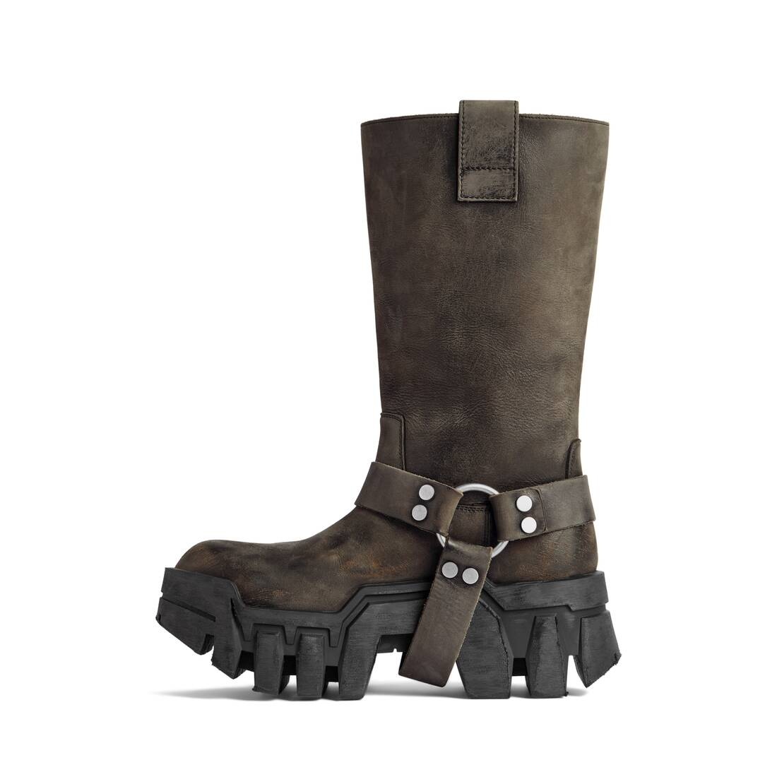 Men's Bulldozer Harness Boot in Black - 4