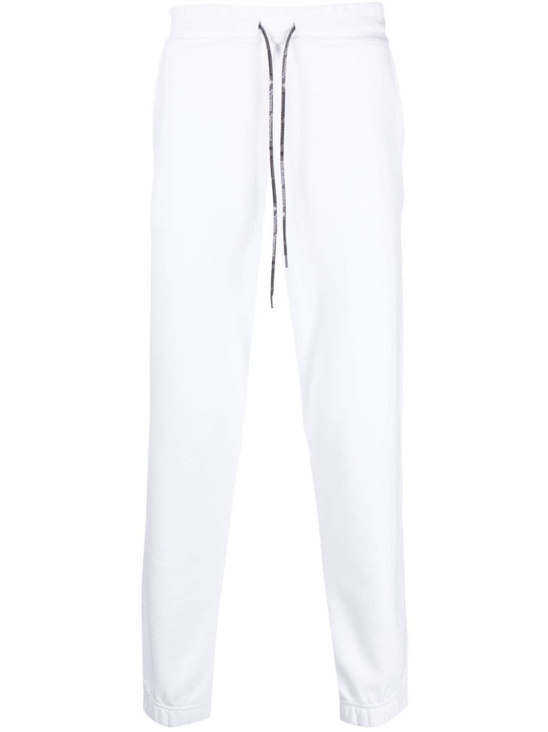 Orb-embroidered cotton track pants 1