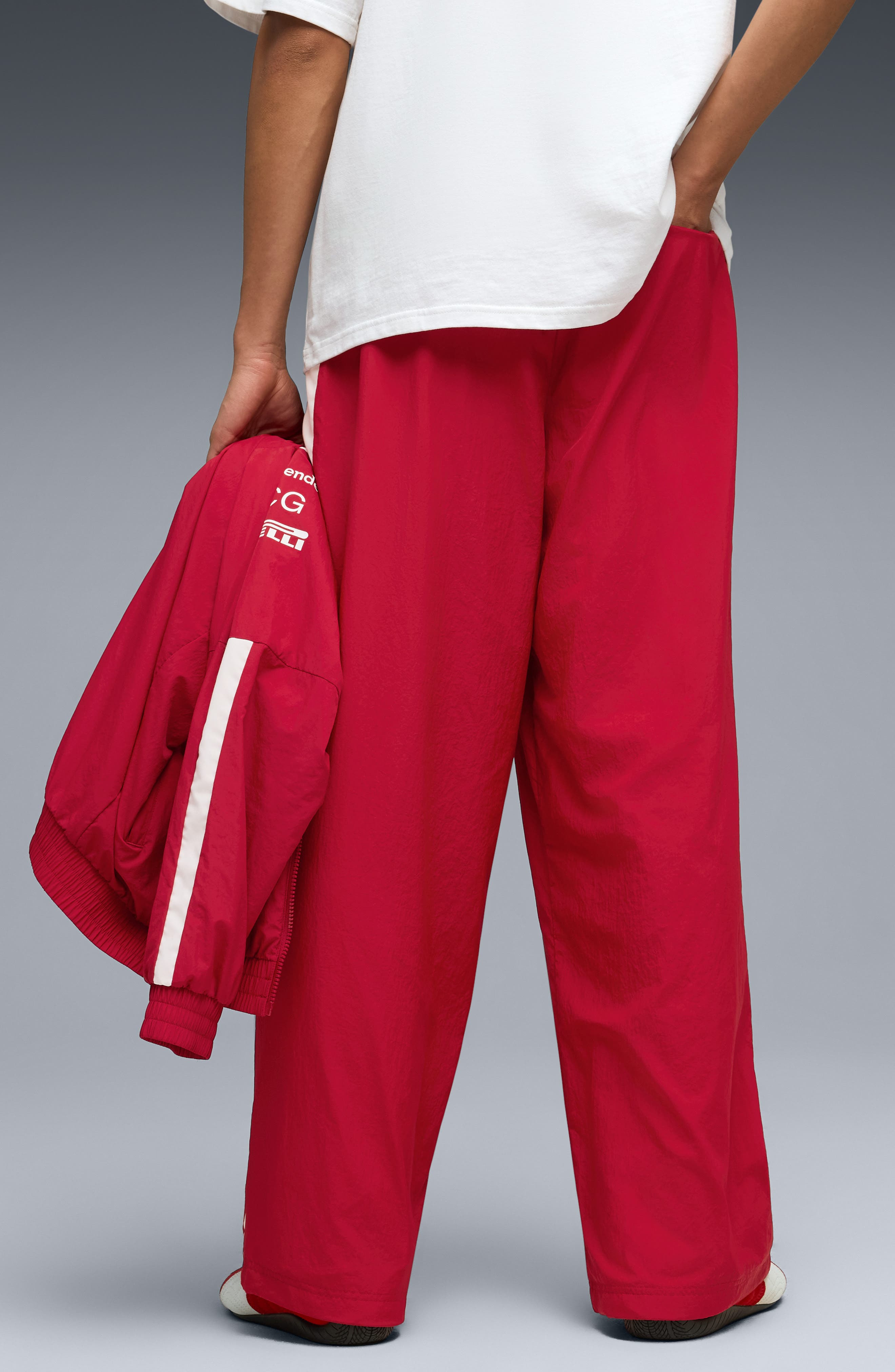 PUMA x Scuderia Ferrari T7 Track Pants in Dark Cherry at Nordstrom - 2