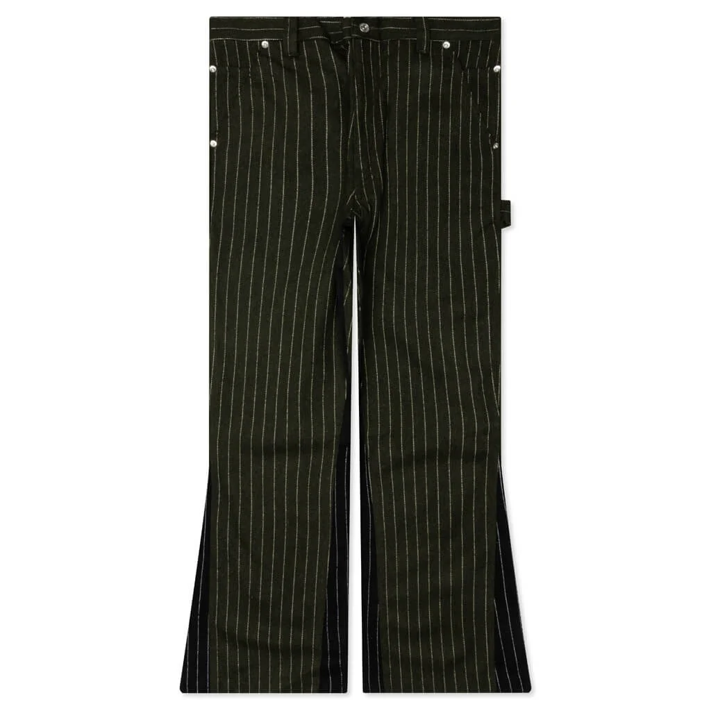 BUSINESS CARPENTER FLARE - OLIVE - 1
