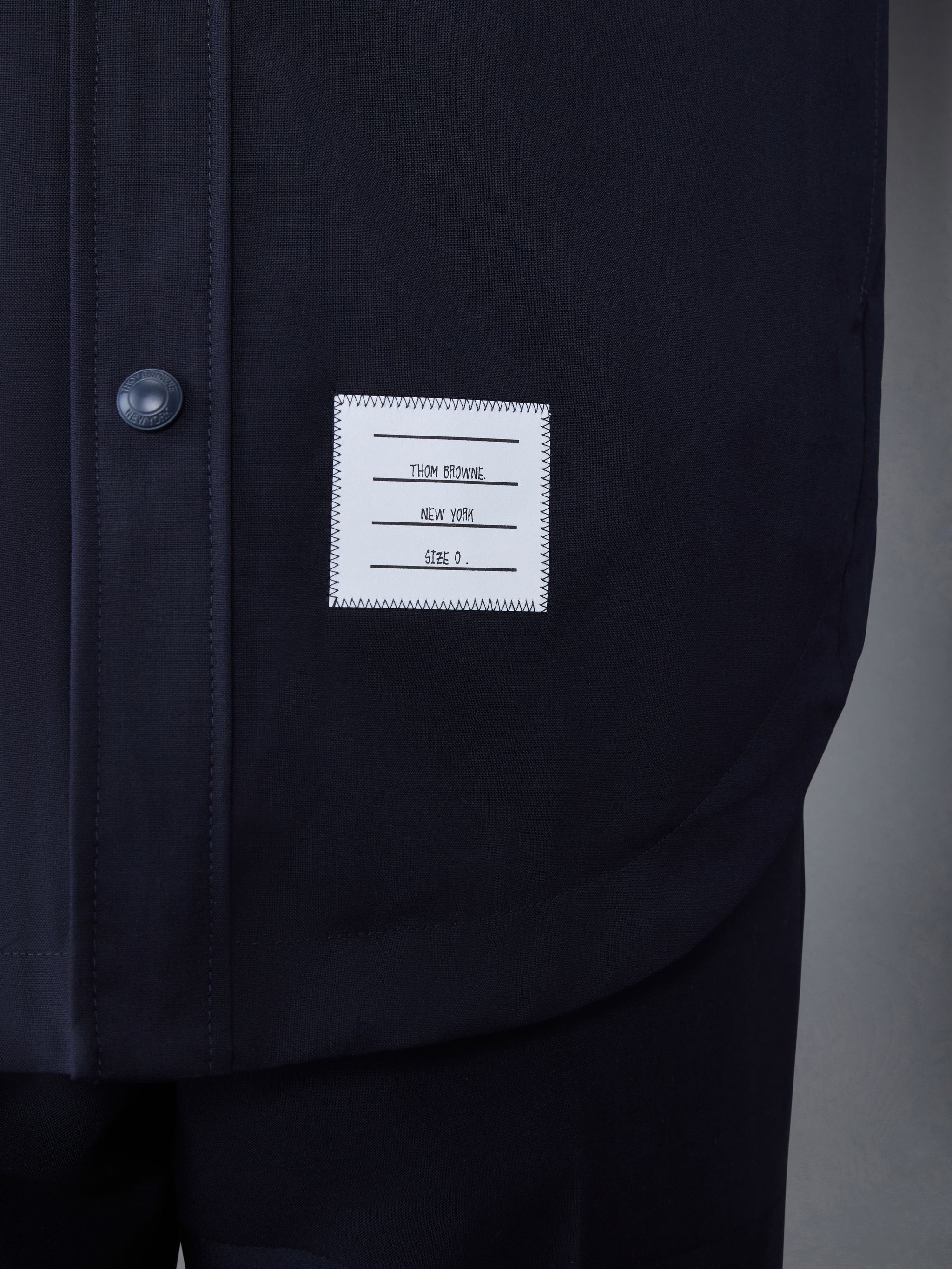 Plain Weave 4-Bar Snap Front Shirt Jacket - 6