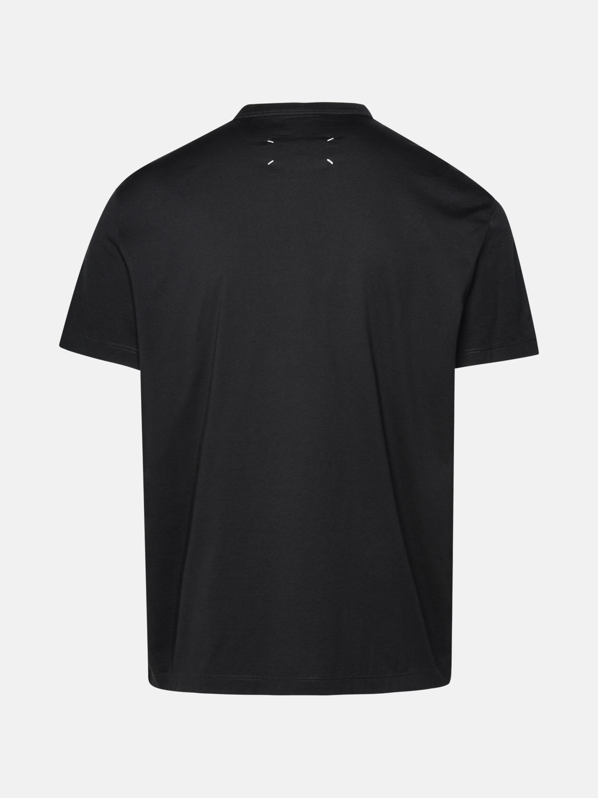BLACK COTTON T-SHIRT - 3