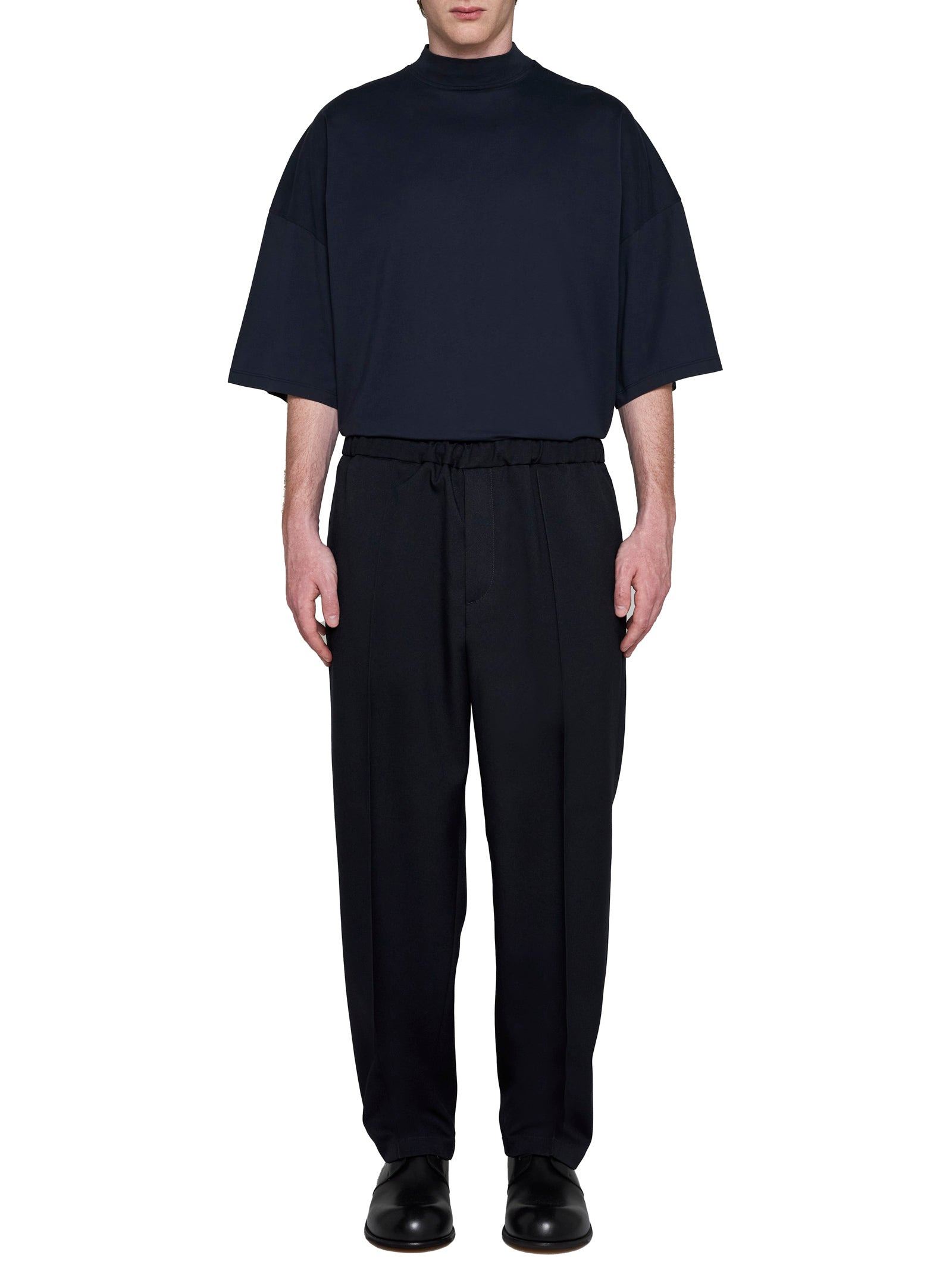 Jil Sander Men M-Clarksvillex Black Stretch Ribbed Jersey Bandeau Top - 2