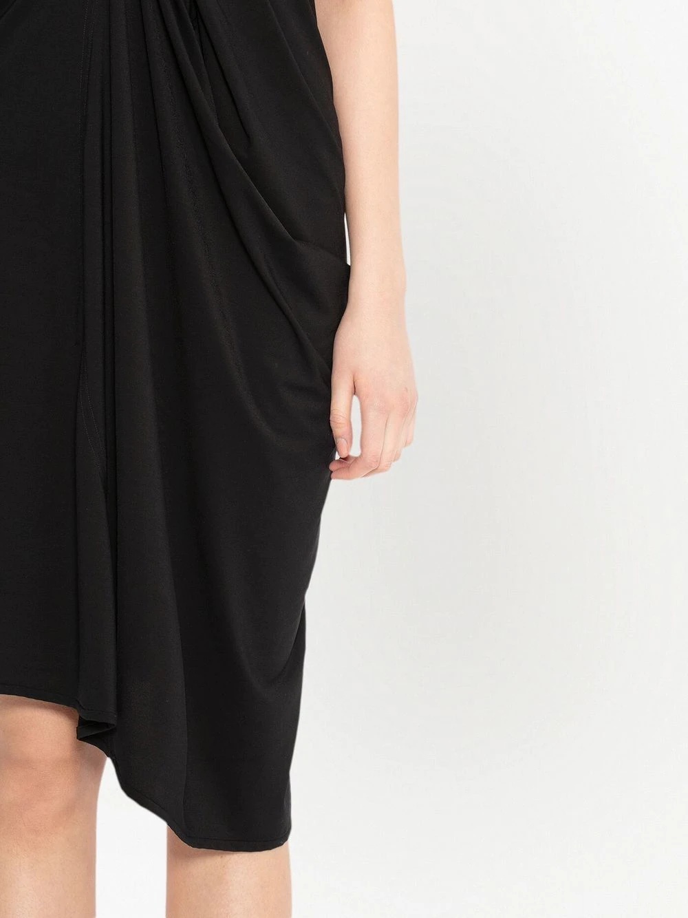one-shoulder gathered dress - 5