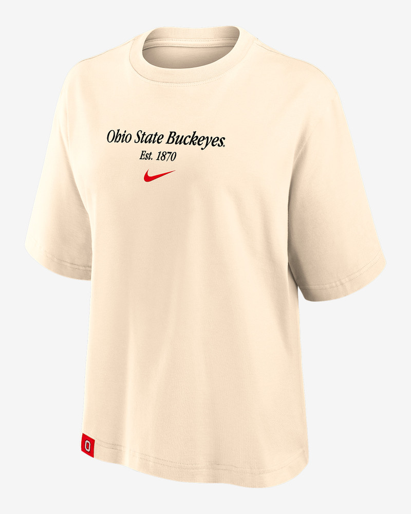 Ohio State Established Tag Boxy Women's Nike College T-Shirt 1